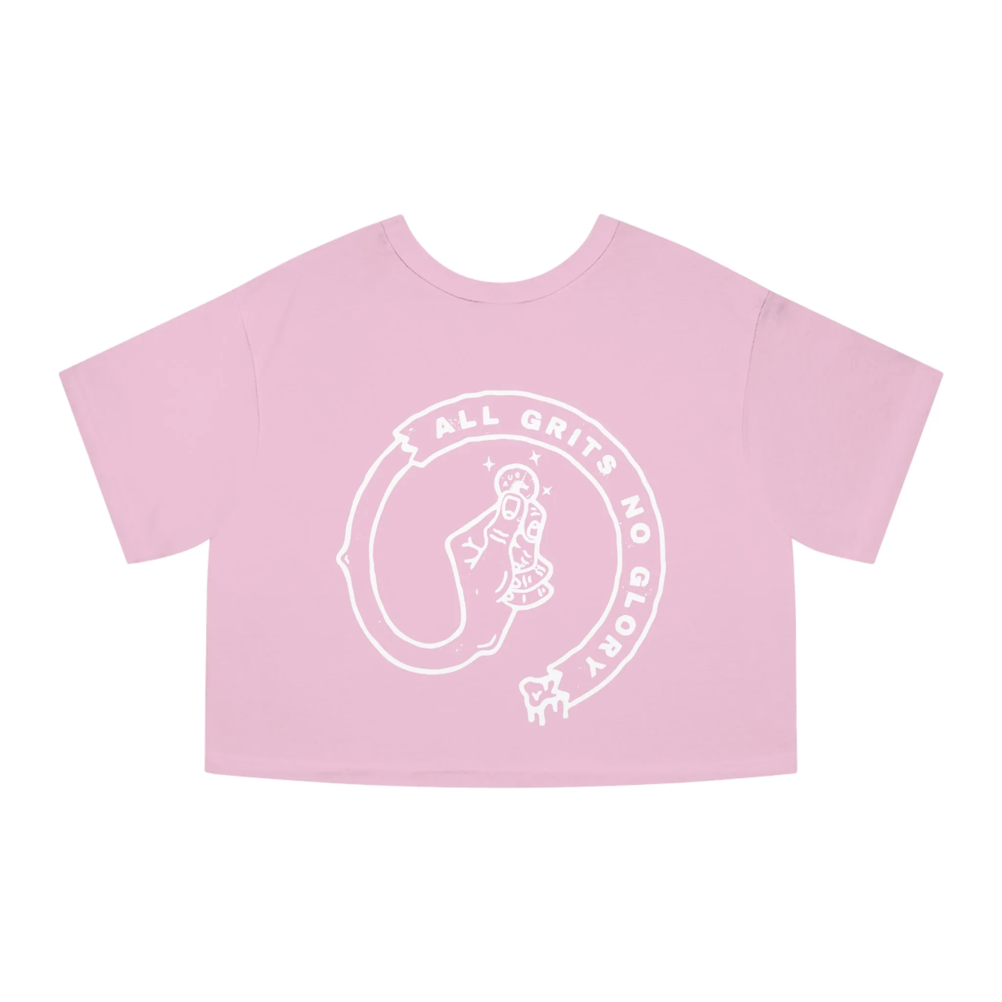 All Grits, No Glory - Champion Cropped Jersey Tee