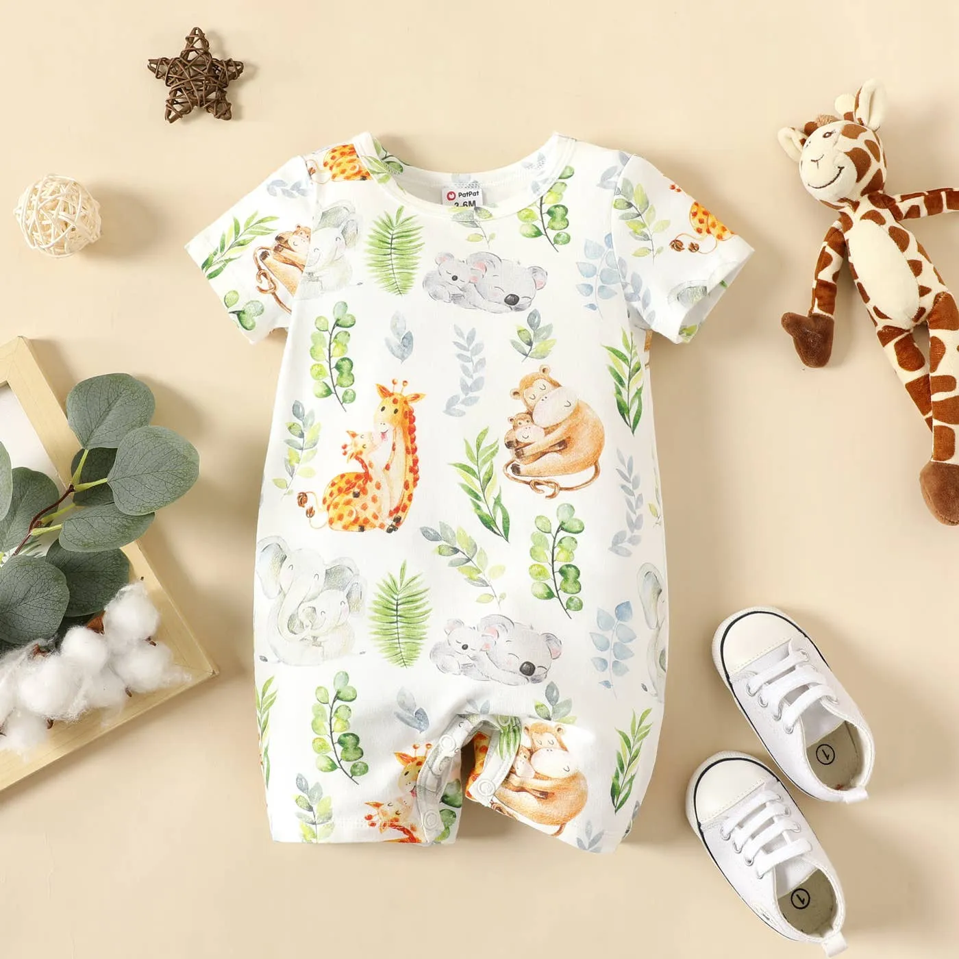 Baby Romper Zoo Love