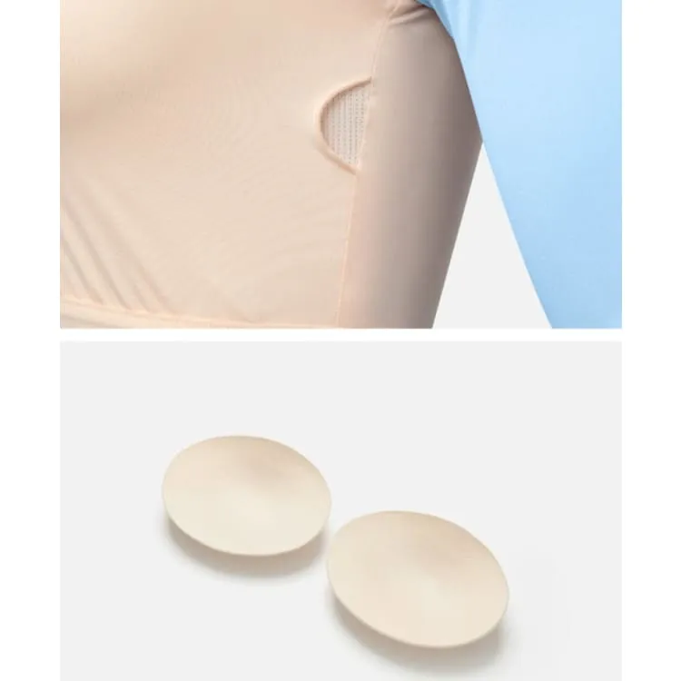 Barrel Women Resort Half Zip Crop Rashguard-BLUE