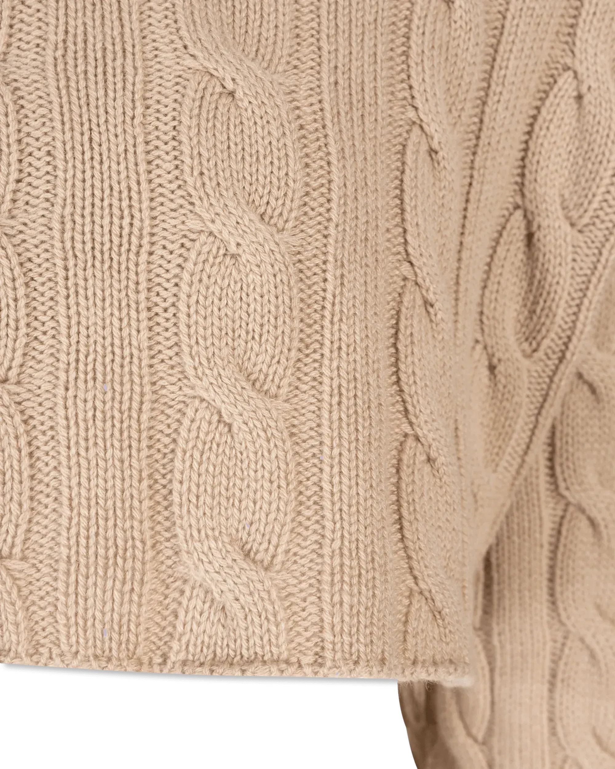 Cashmere Trecce Crop Top Sweater
