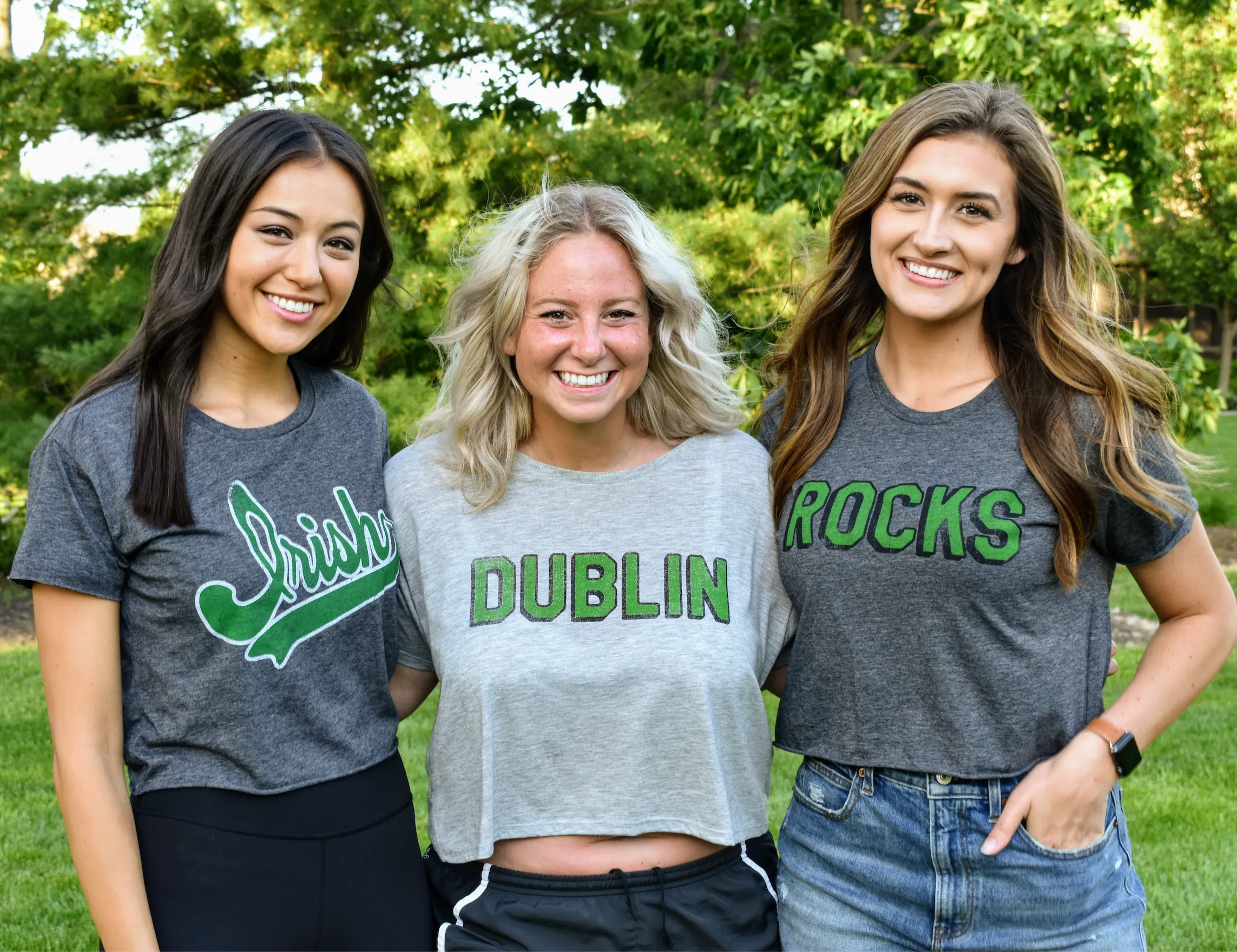 Dublin Block Flowy Crop