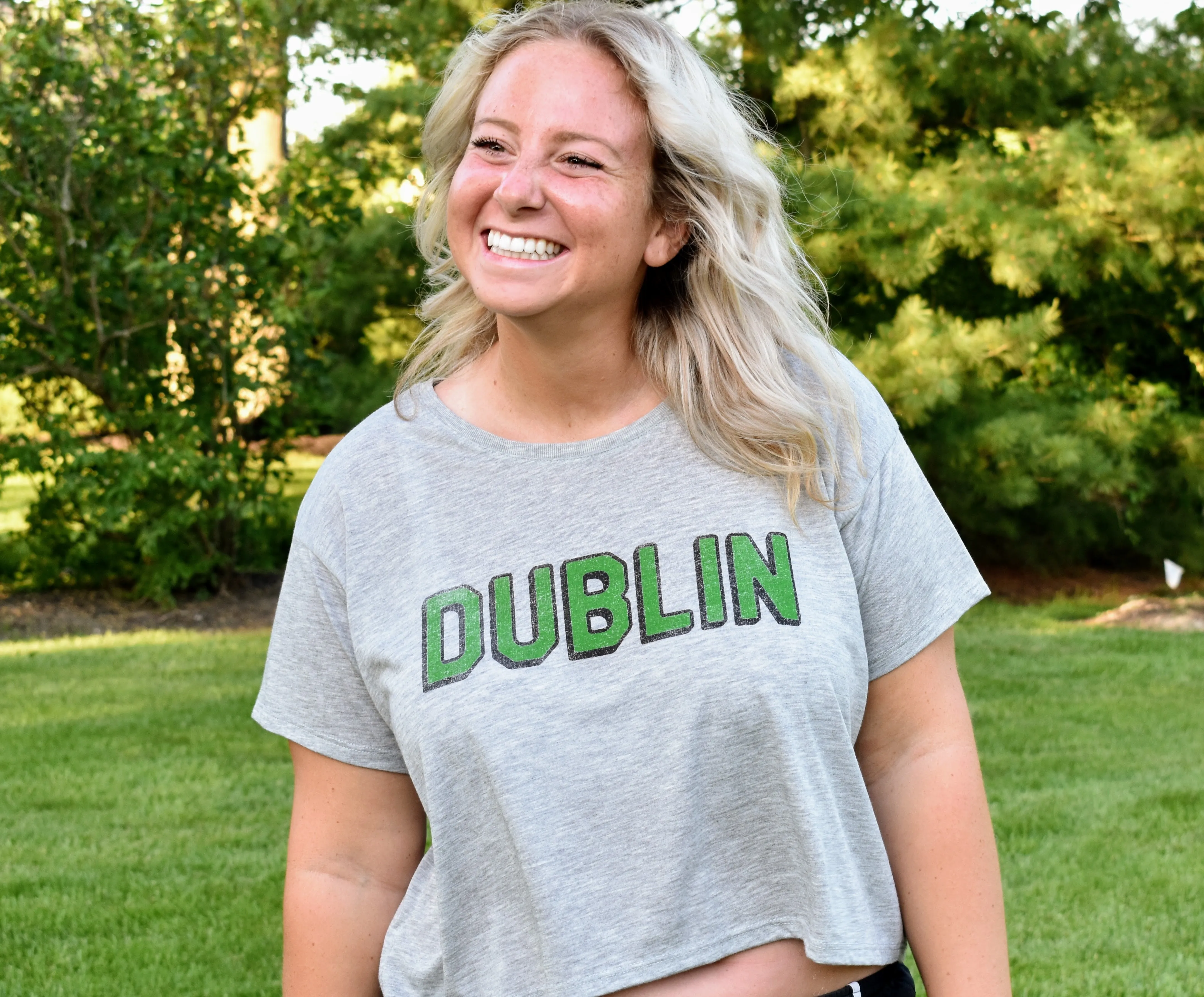 Dublin Block Flowy Crop