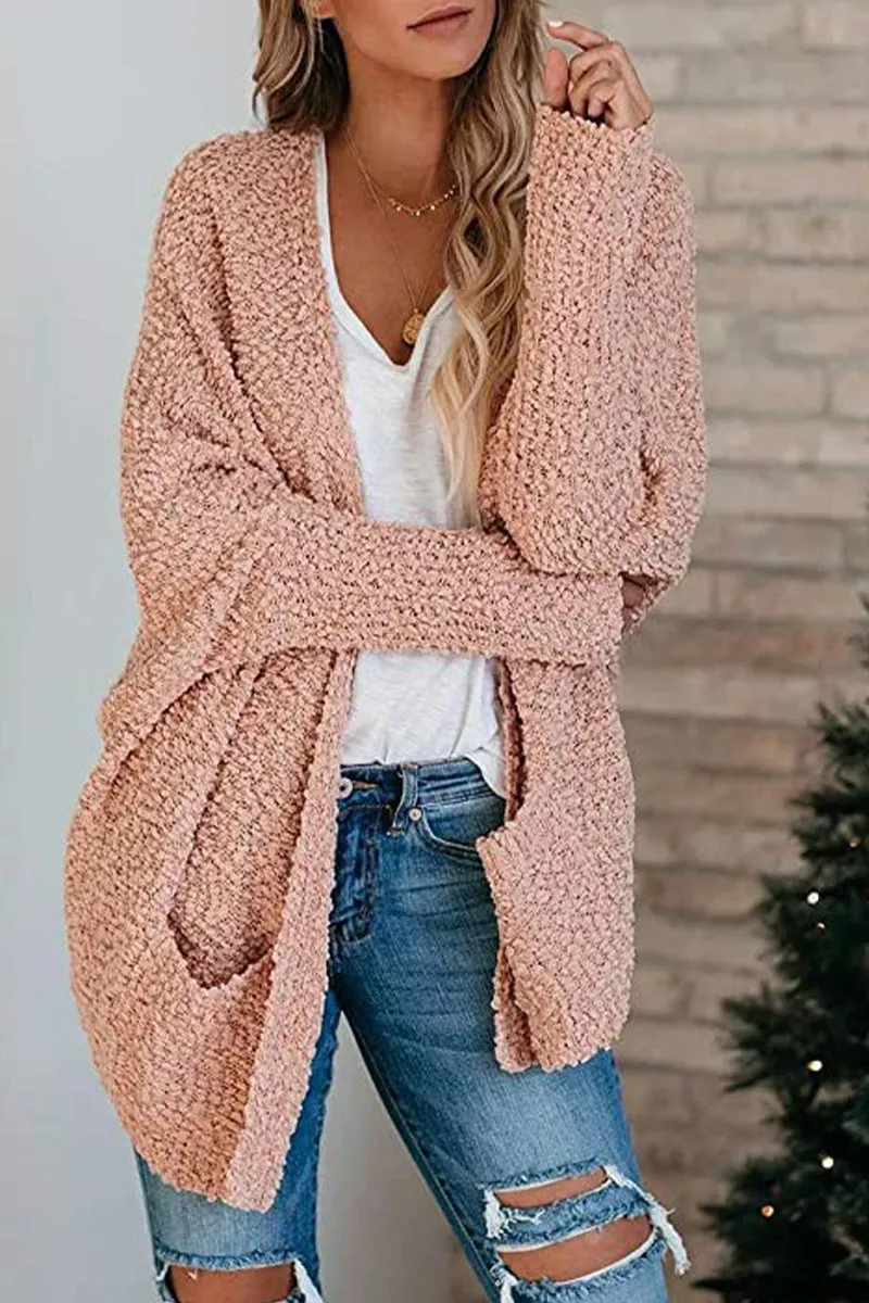 Dunnmall Casual Daily Solid Doll Sleeve Cardigan(6 Colors)