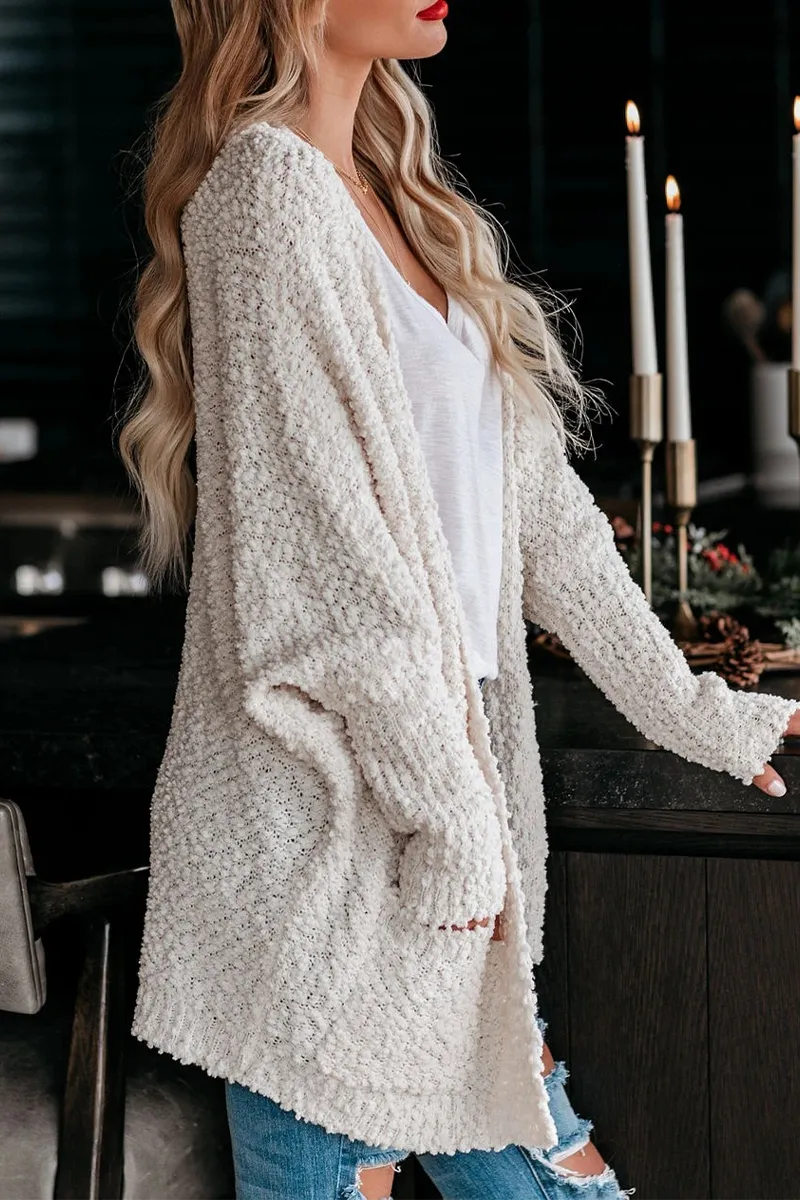 Dunnmall Casual Daily Solid Doll Sleeve Cardigan(6 Colors)