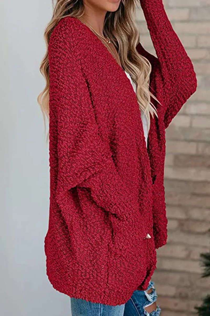 Dunnmall Casual Daily Solid Doll Sleeve Cardigan(6 Colors)