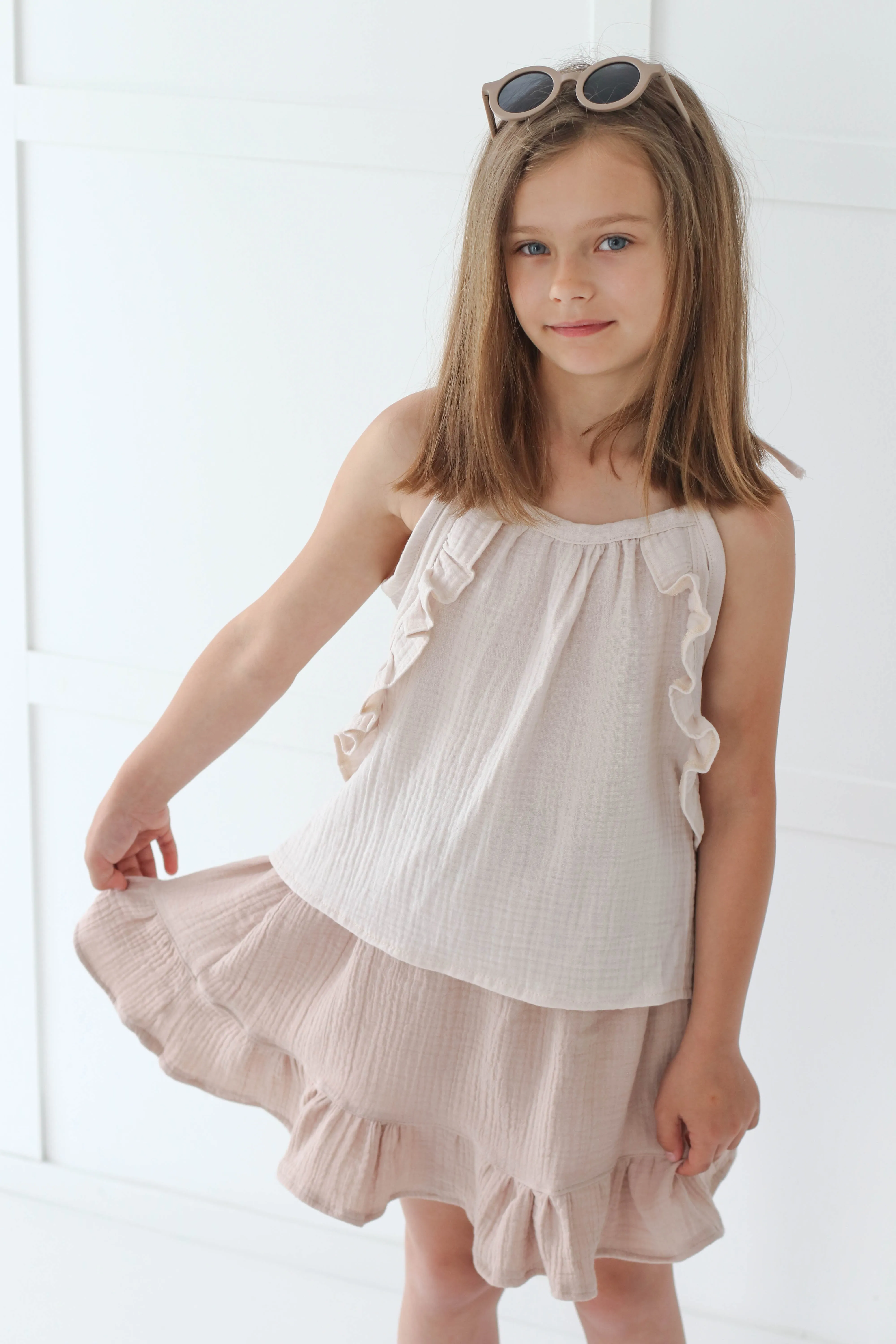 Embroidered/ Muslin skirt