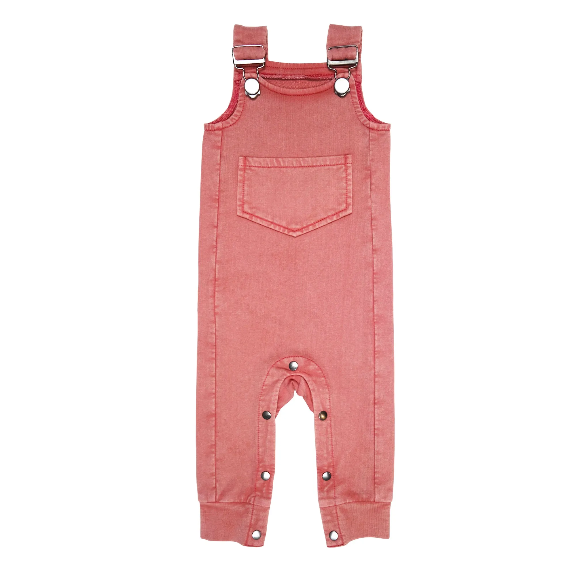 Faux Denim Overall in Sienna