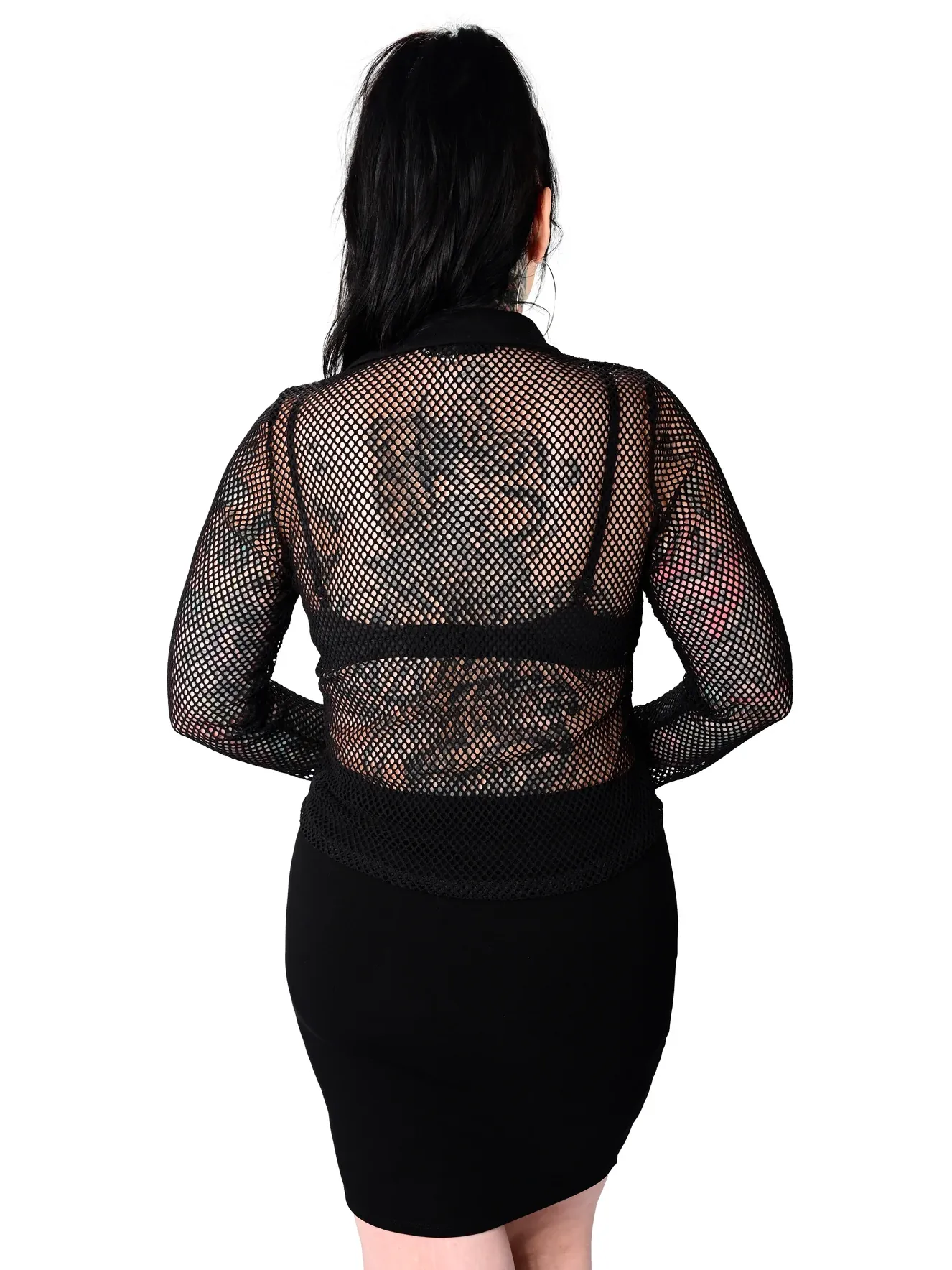 Fishnet Button Up Shirt FOXBLOOD