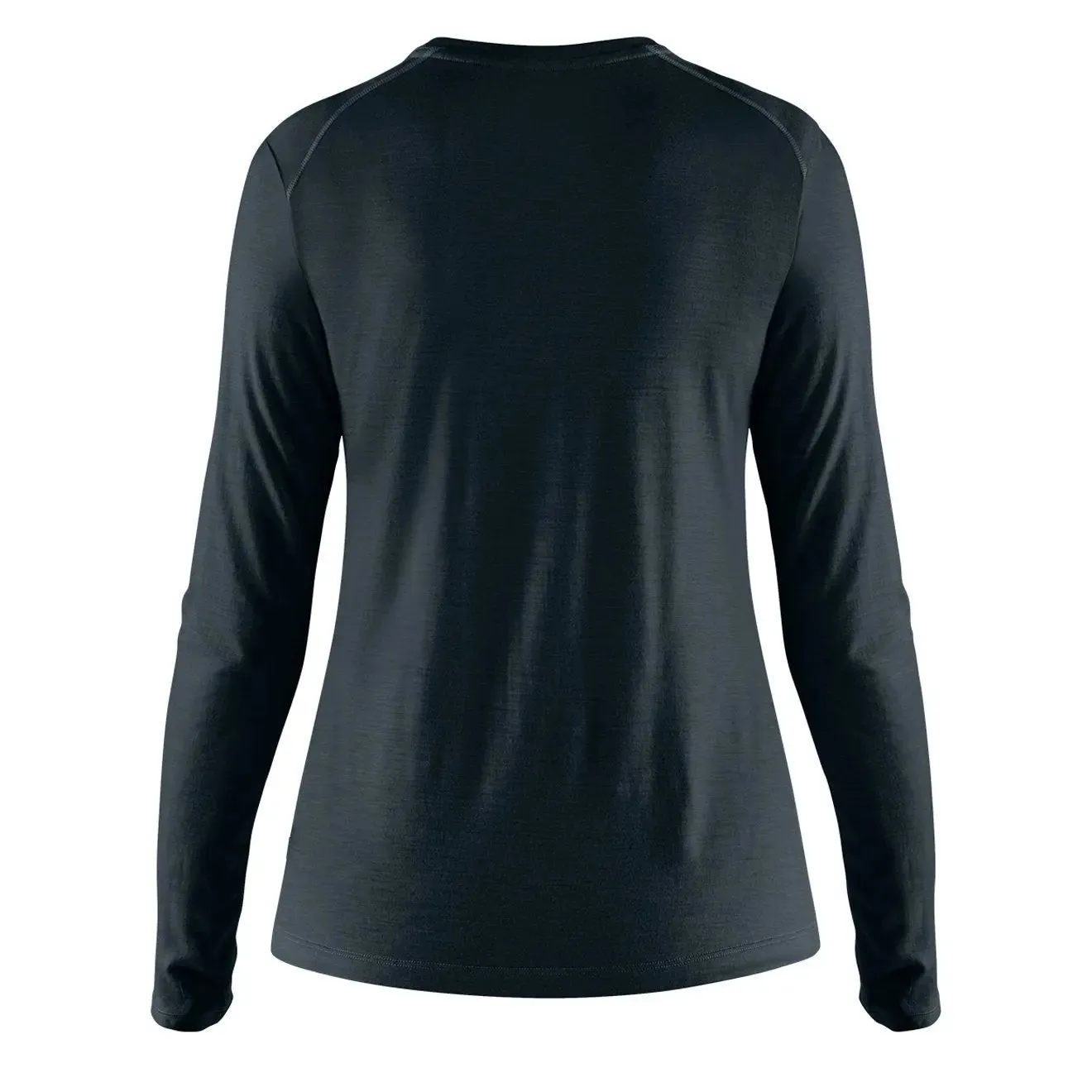 Fjallraven Womens Abisko Wool LS Base Layer T-Shirt Dark Navy