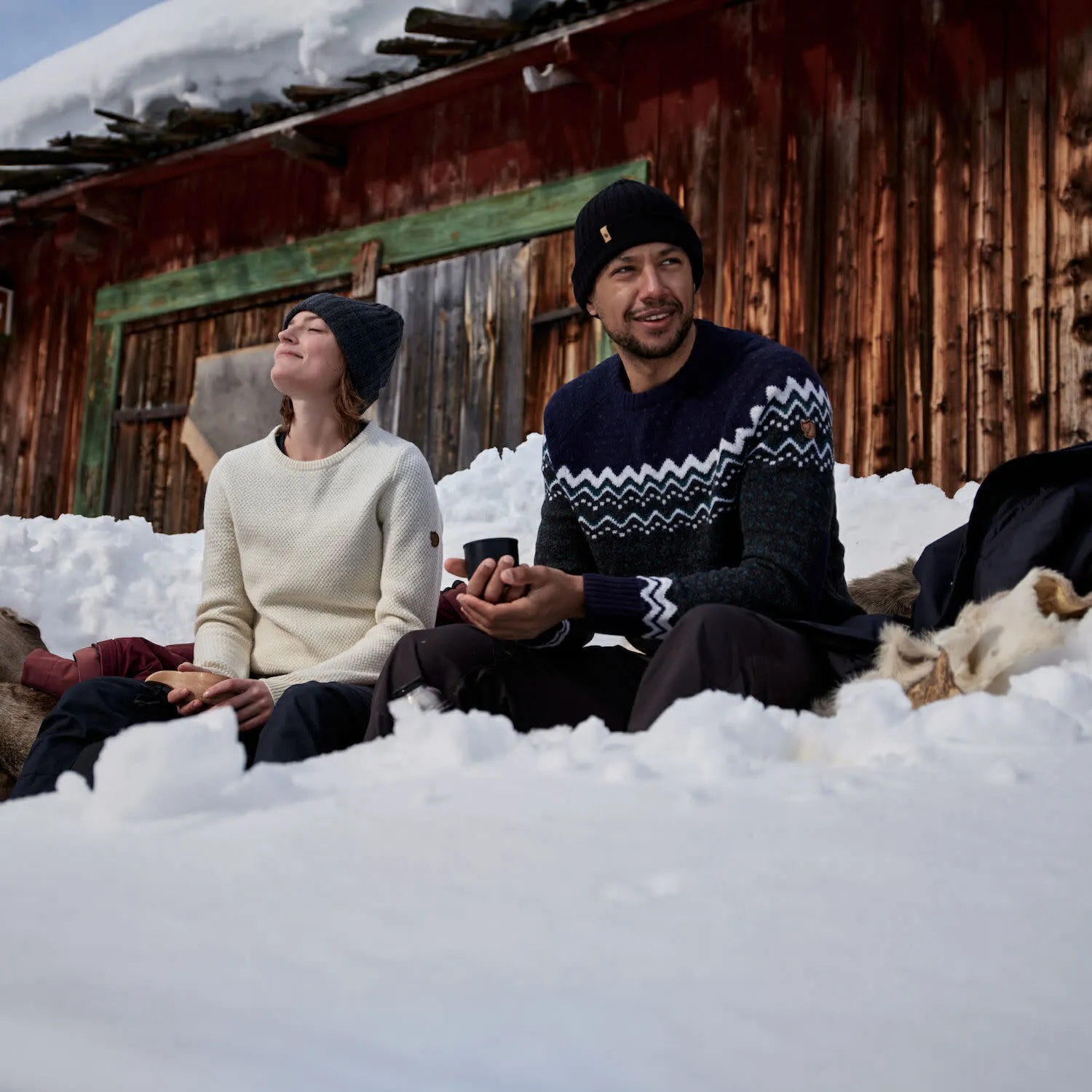 Fjällräven Men&#x27;s Övik Knit Sweater Dark Navy | Buy Fjällräven Men&#x27;s Övik Knit Sweater Dark Navy here | Outnorth
