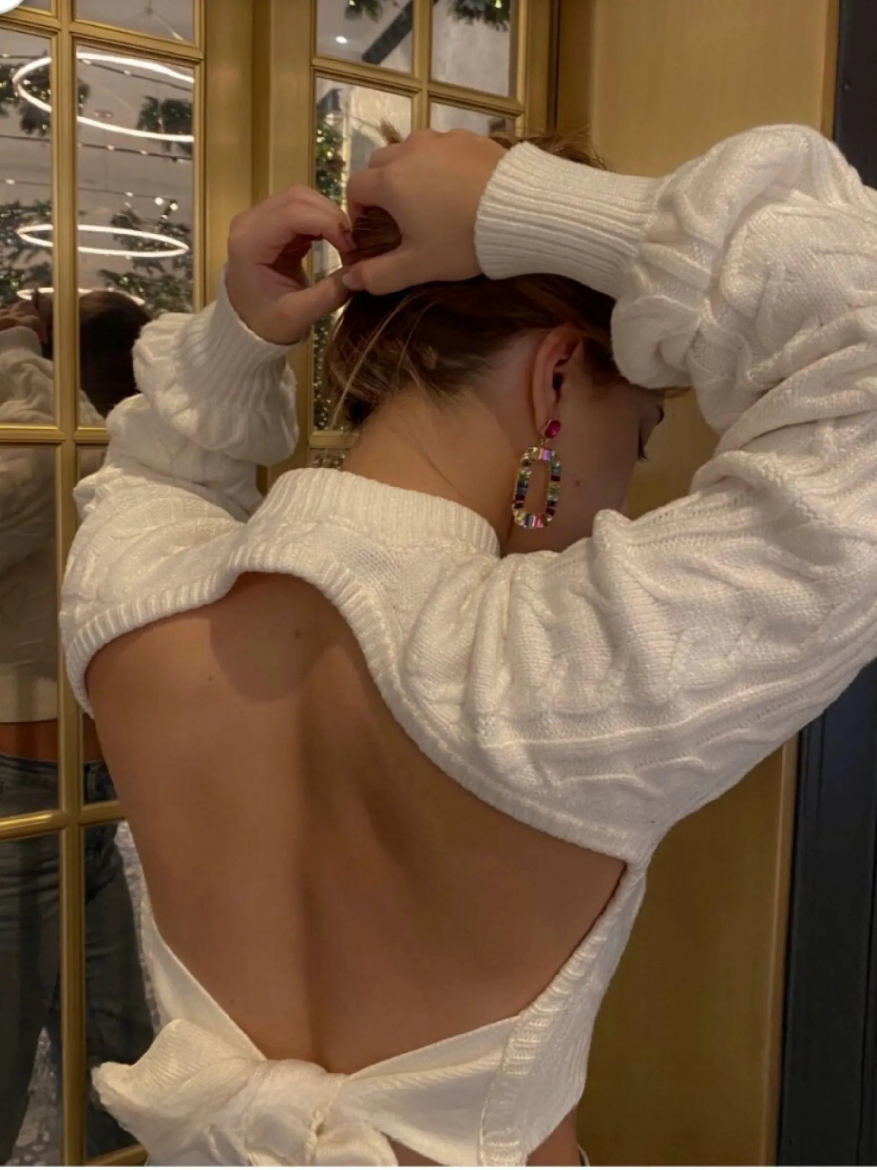 Isla Bow Crop Sweater