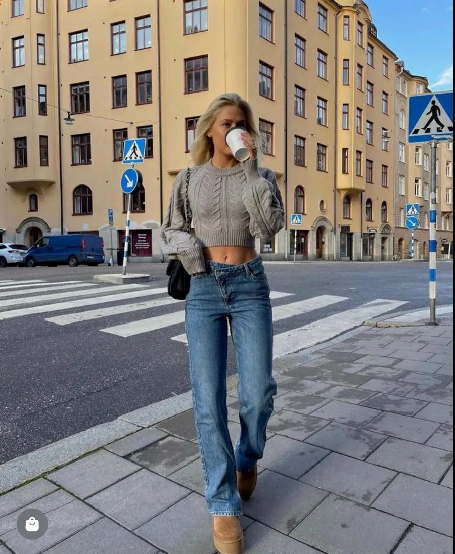 Isla Bow Crop Sweater