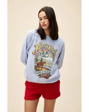 Johnny Cash Ghost Riders Vintage Sweatshirt Lavender Sky