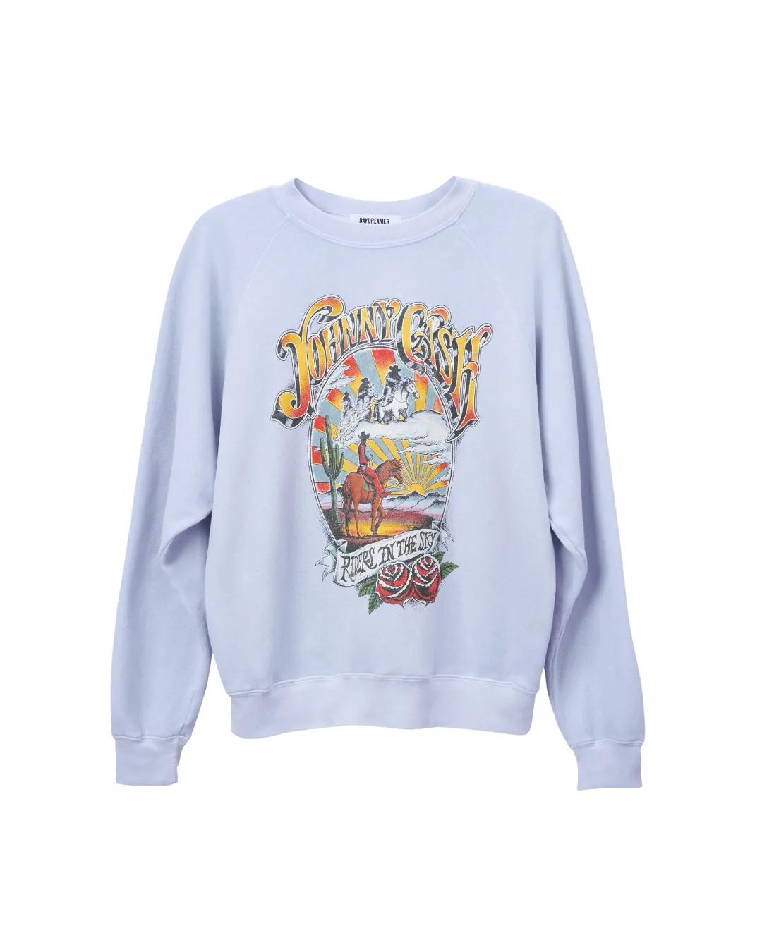 Johnny Cash Ghost Riders Vintage Sweatshirt Lavender Sky