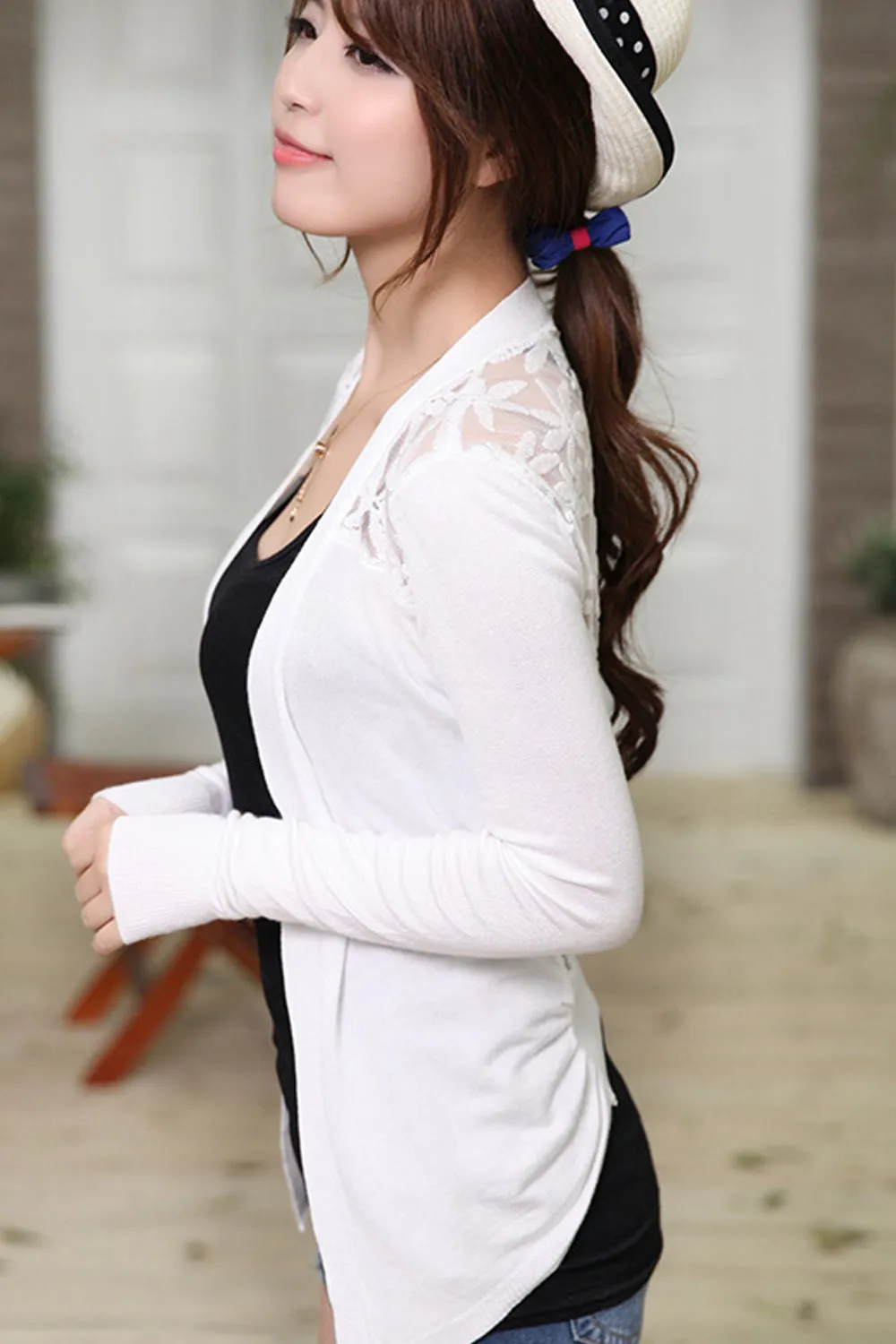 Ketty More Women Slim Fit Long Sleeve Restful V-Neck Front Open Summer Stylish Casual Shirt-KMWSB833