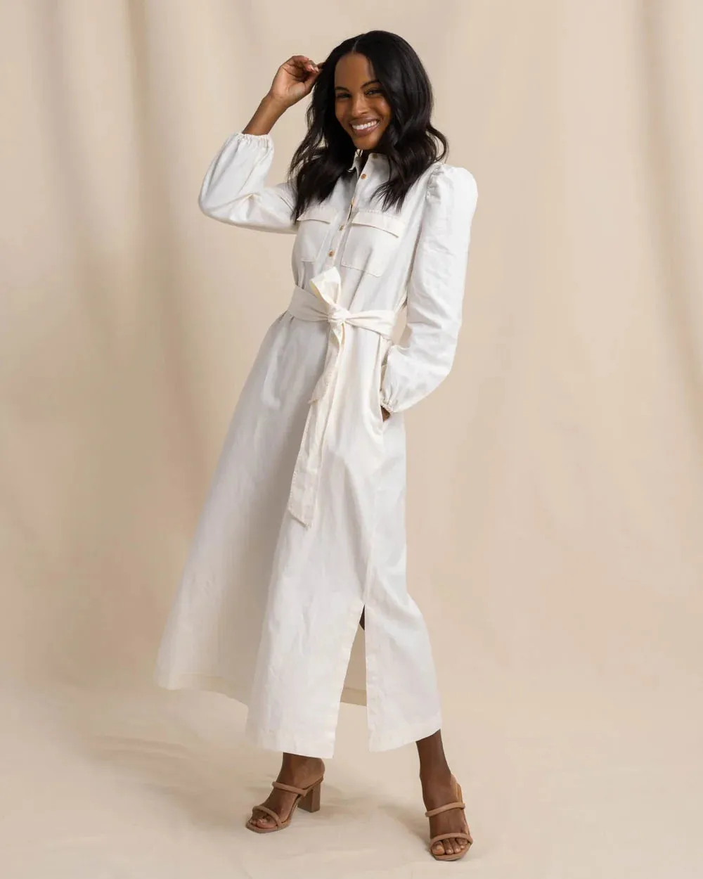 Klara Maxi Dress - Sand White by Southern Tide
