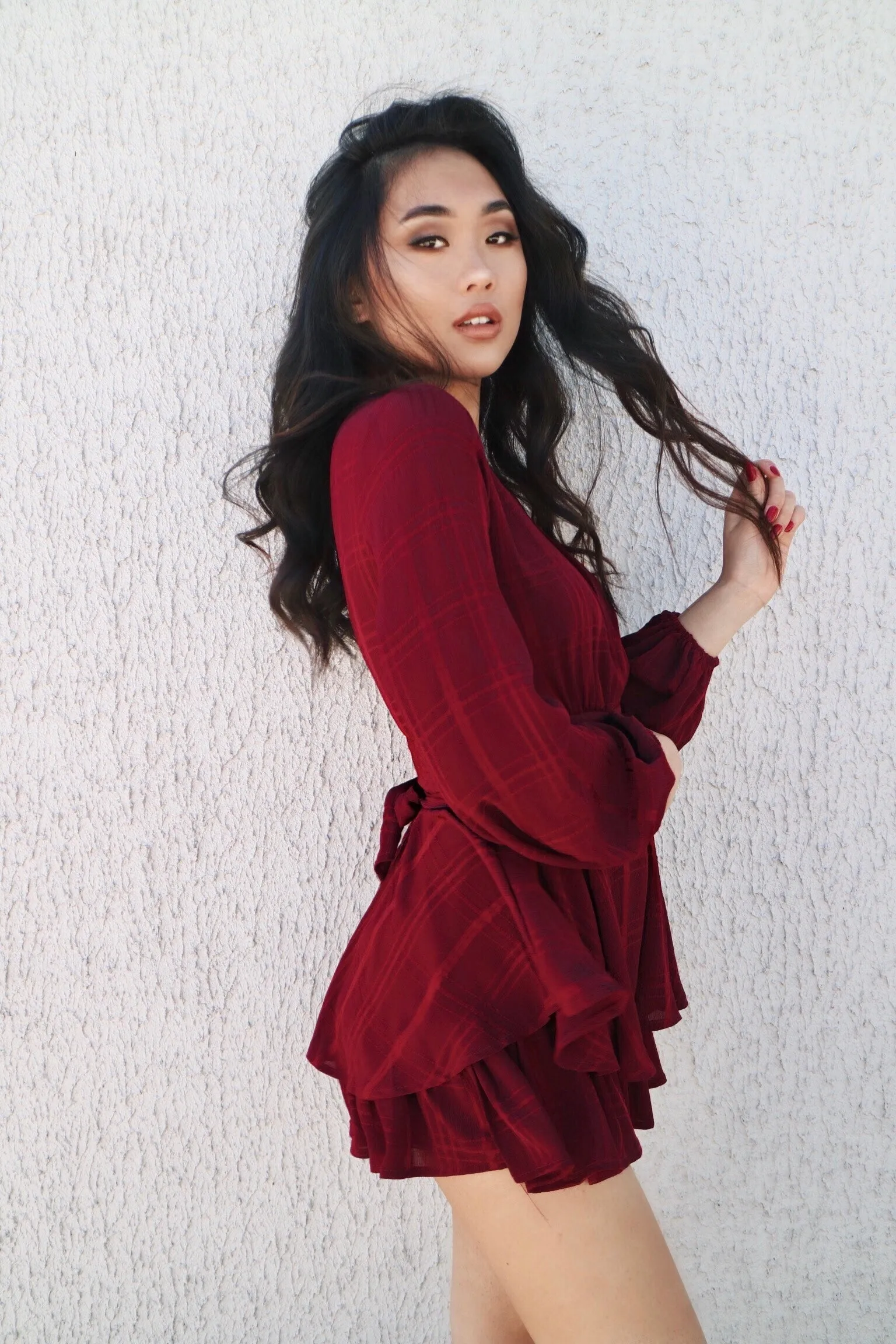 London Playsuit - Wine