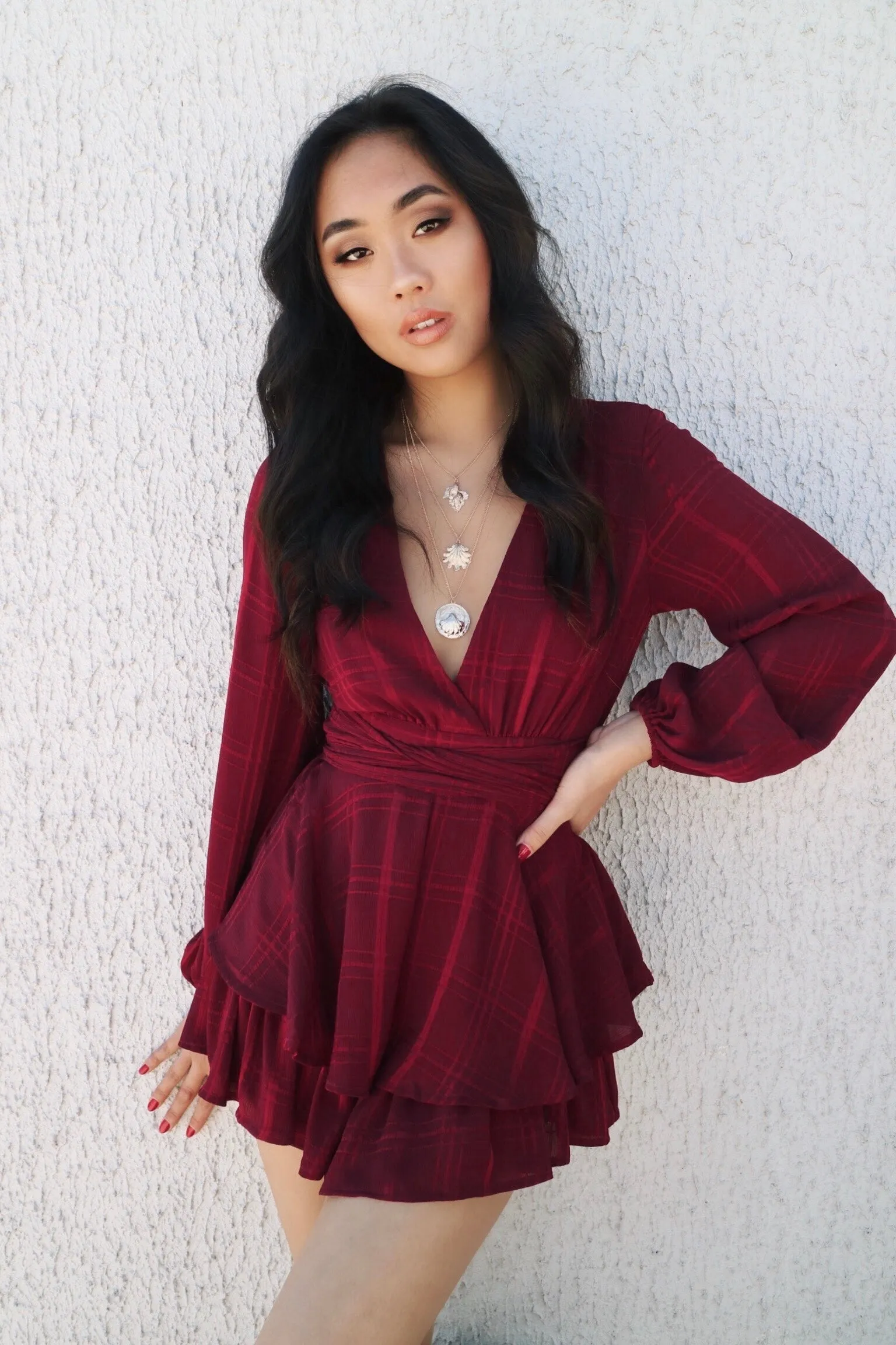 London Playsuit - Wine