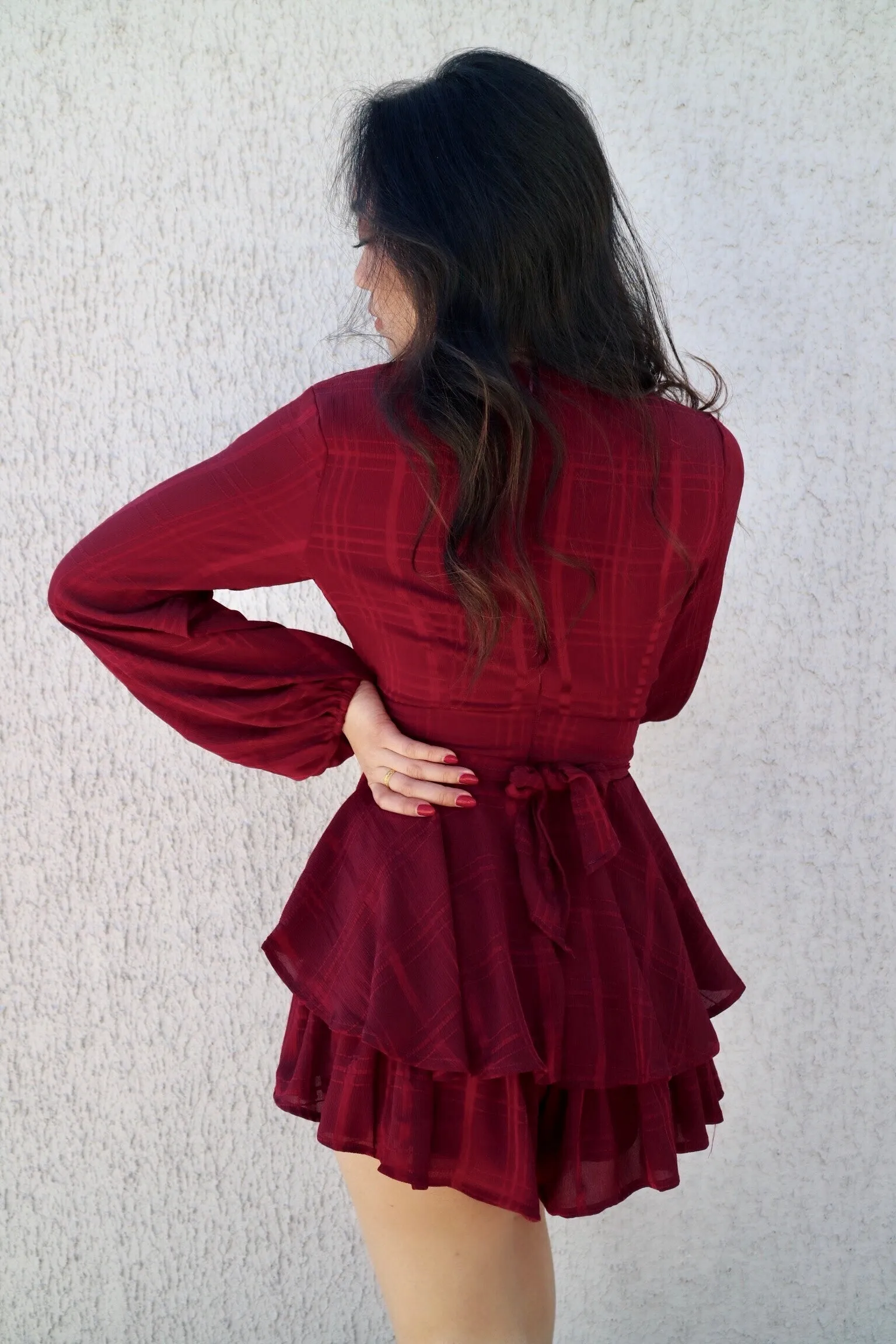 London Playsuit - Wine