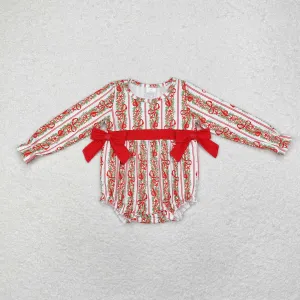 LR1303  baby girl clothes bow girl christmas winter bubble