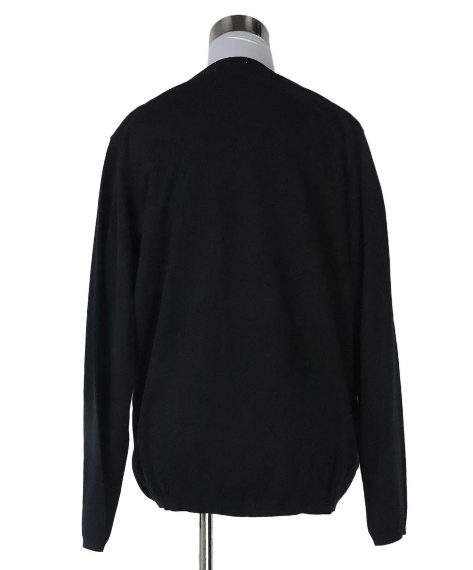 Malo Black Cotton Sweater Set sz 12