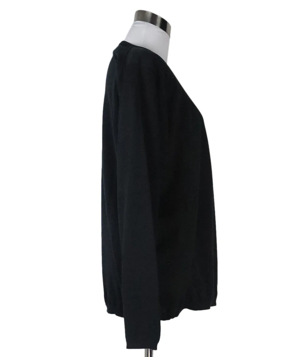 Malo Black Cotton Sweater Set sz 12
