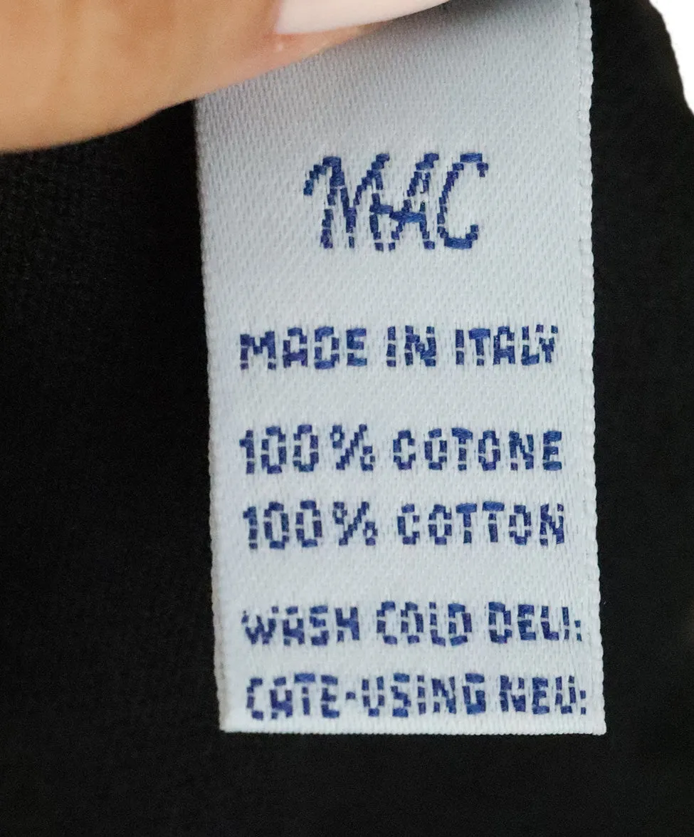 Malo Black Cotton Sweater Set sz 12