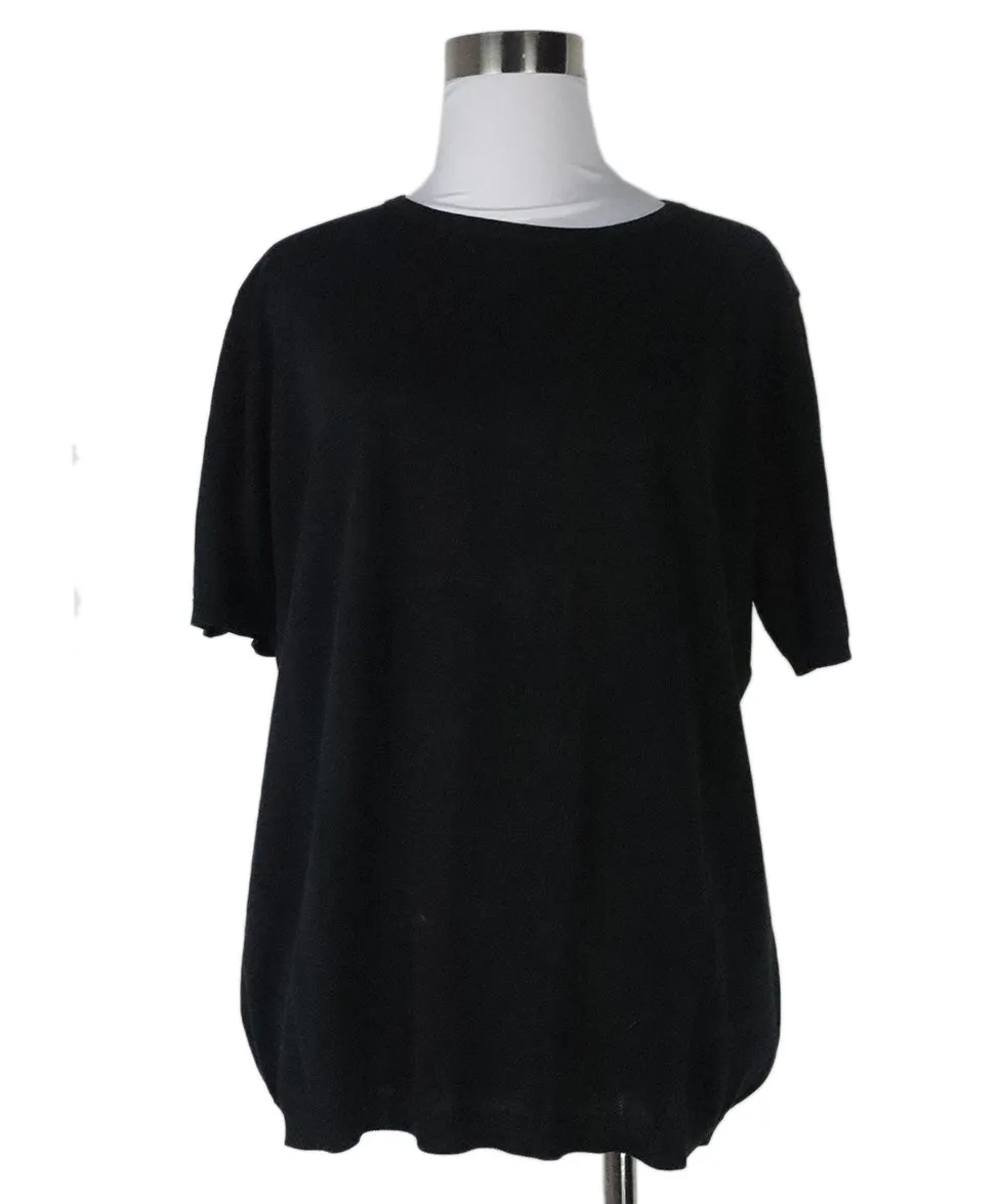 Malo Black Cotton Sweater Set sz 12
