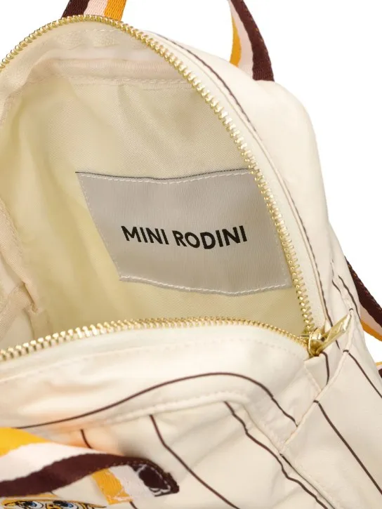 Mini Rodini   Embroidered recycled tech backpack 