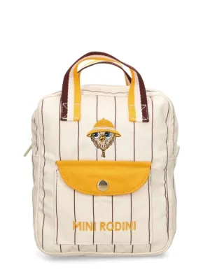 Mini Rodini   Embroidered recycled tech backpack 