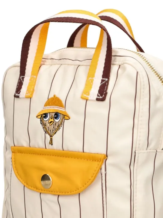 Mini Rodini   Embroidered recycled tech backpack 