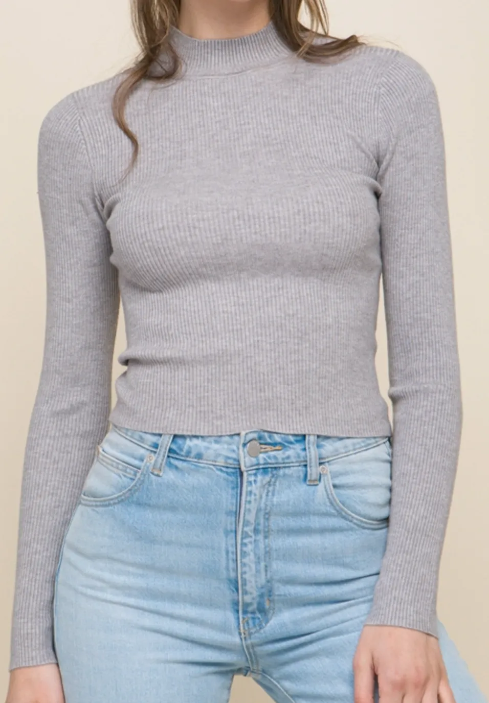 Mock Sweater Top (3 colors)