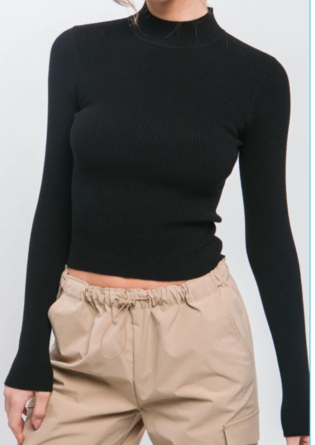 Mock Sweater Top (3 colors)