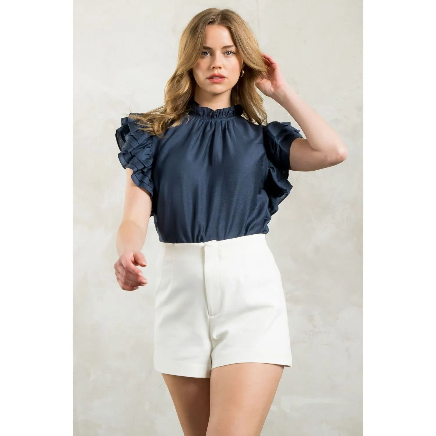 Morgan Flutter Sleeve THML Top
