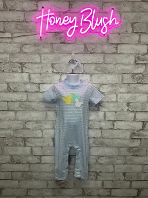 Mouse Balloon Appliqué Boy Romper