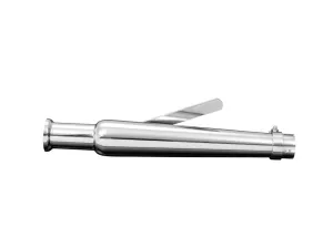 Muffler Trumpet Chrome 47cm Long fits up to 45mm (1-3/4 in.) header pipes - Highway Hawk H65-935