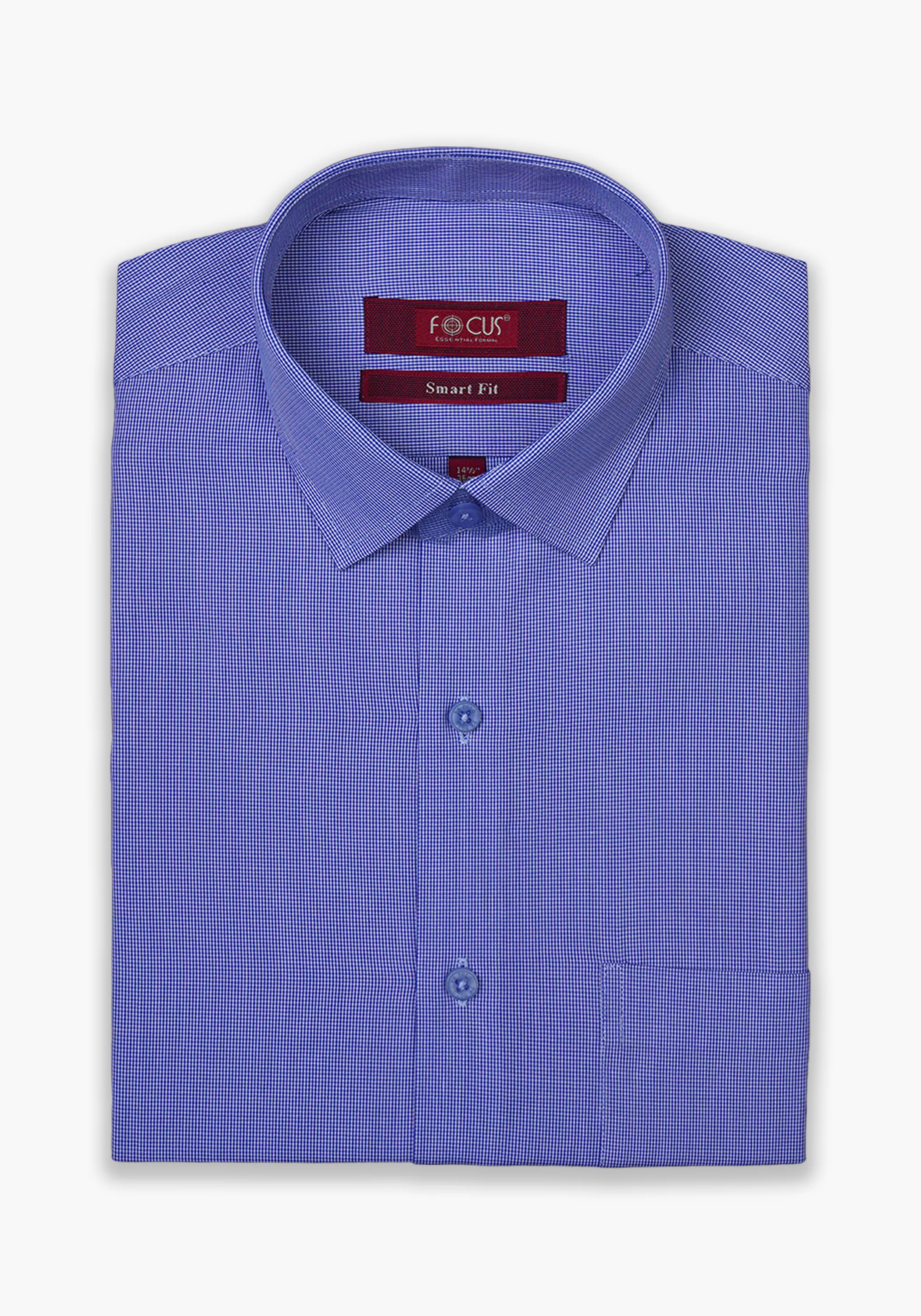 Navy Check Dress Shirt