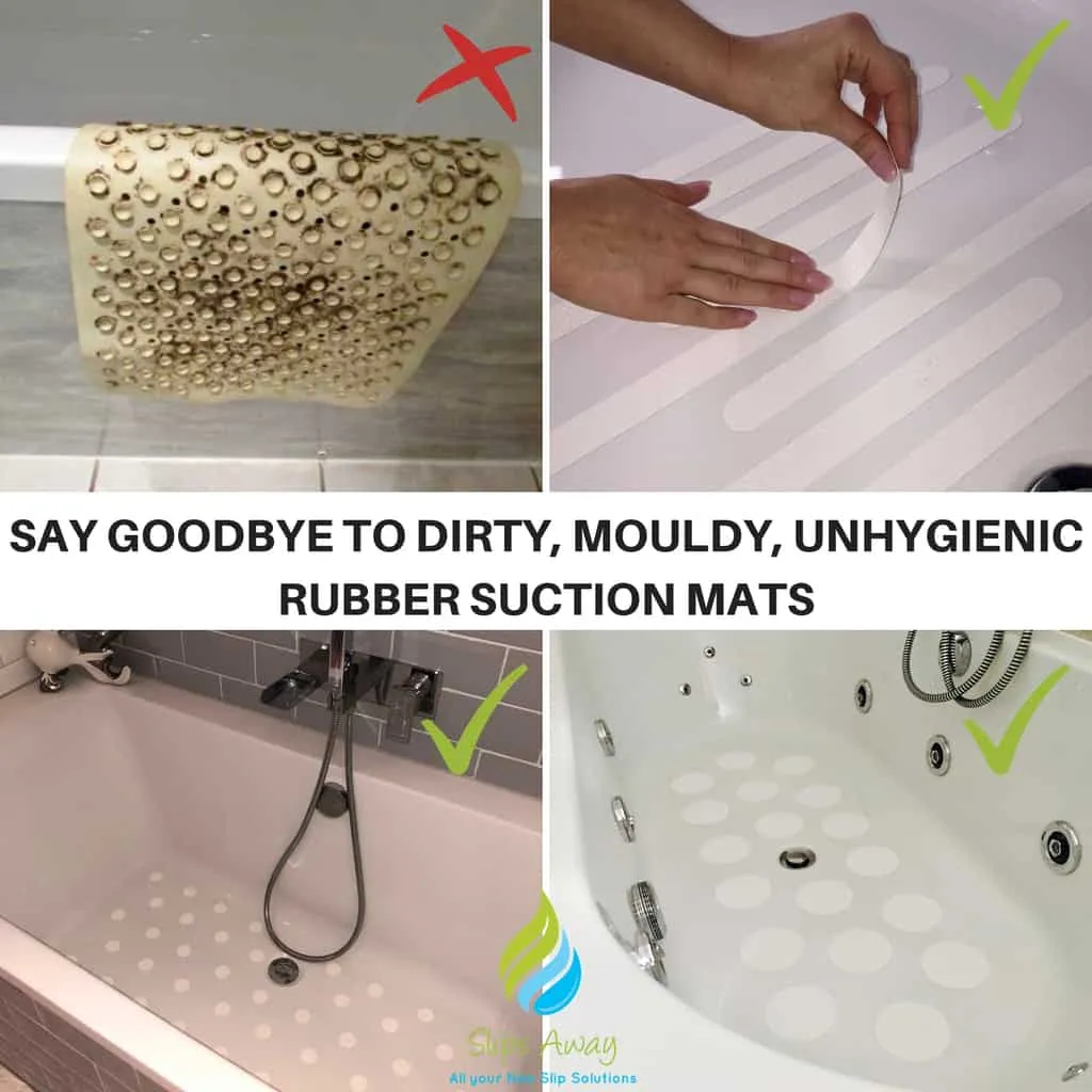 Non Slip Bath & Shower Stickers – 20x Large White Discs