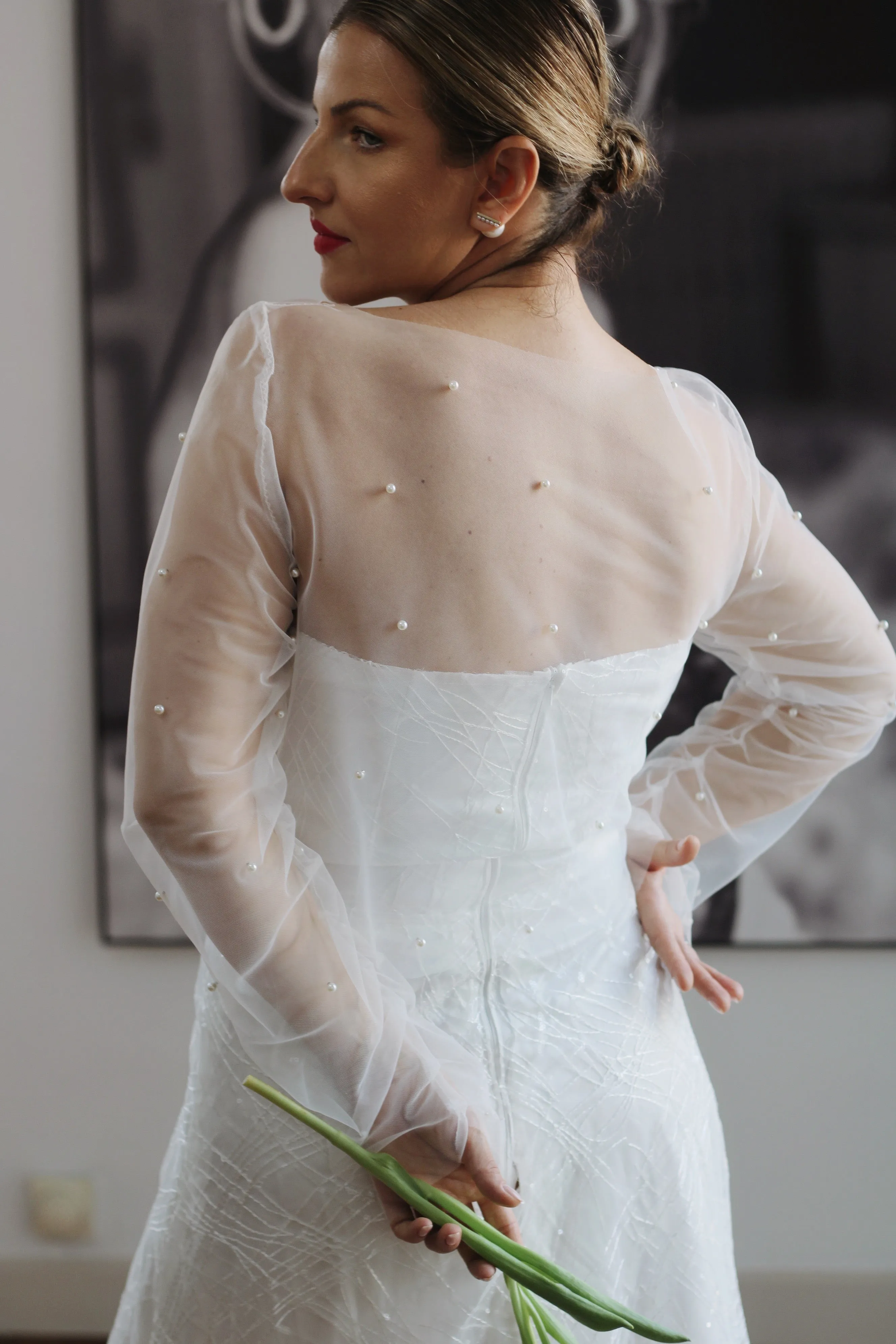 Pearl Bridal Top