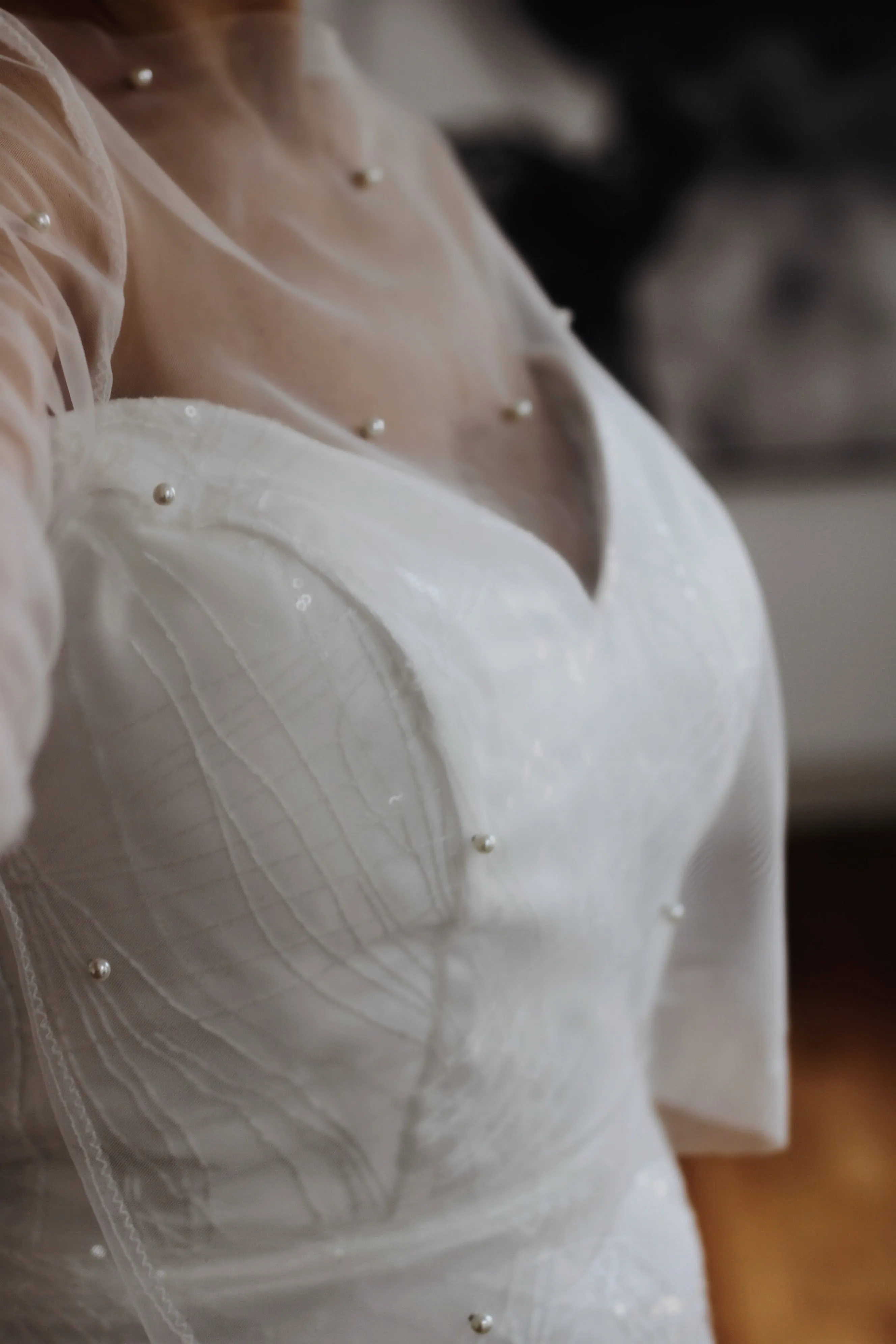 Pearl Bridal Top