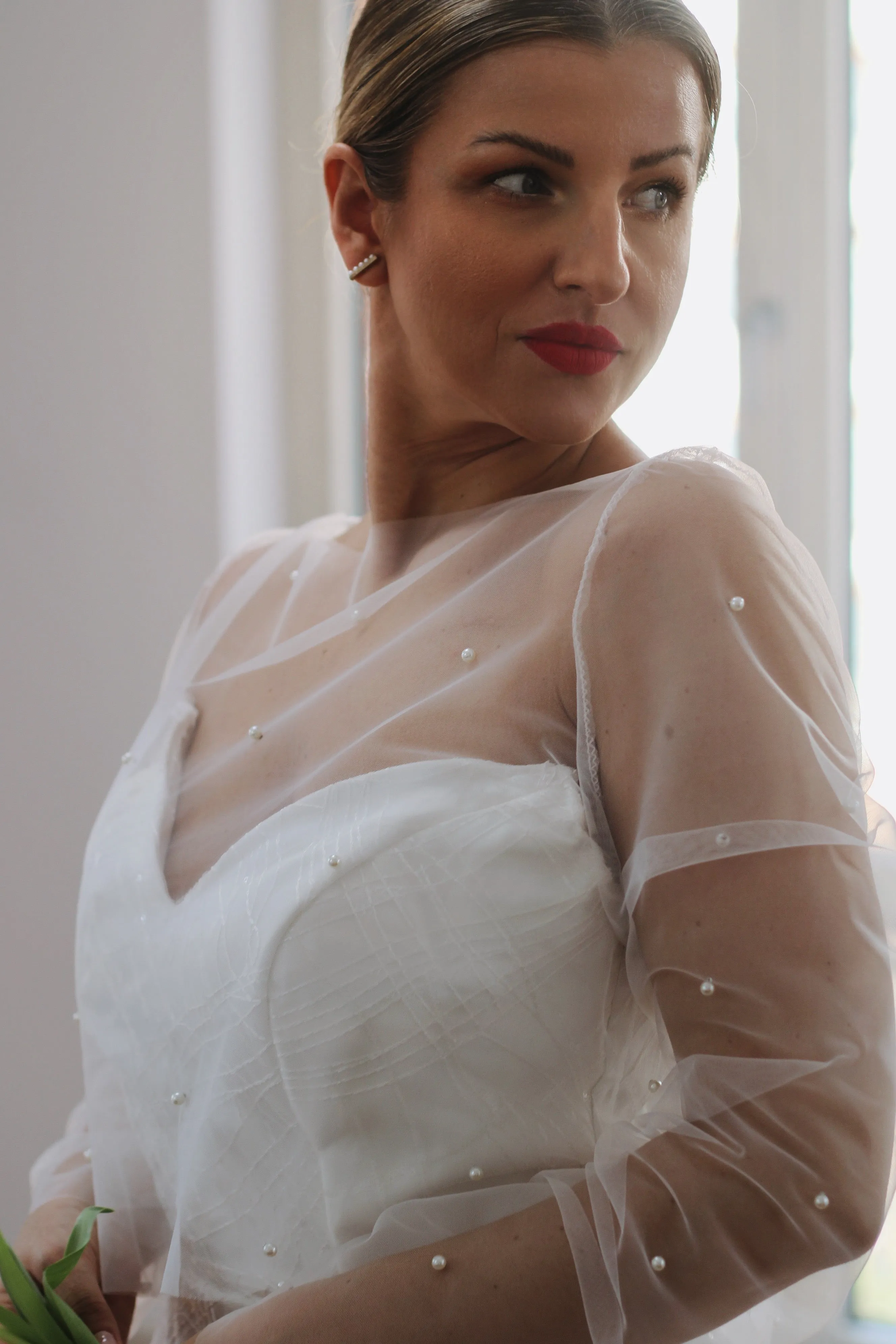Pearl Bridal Top