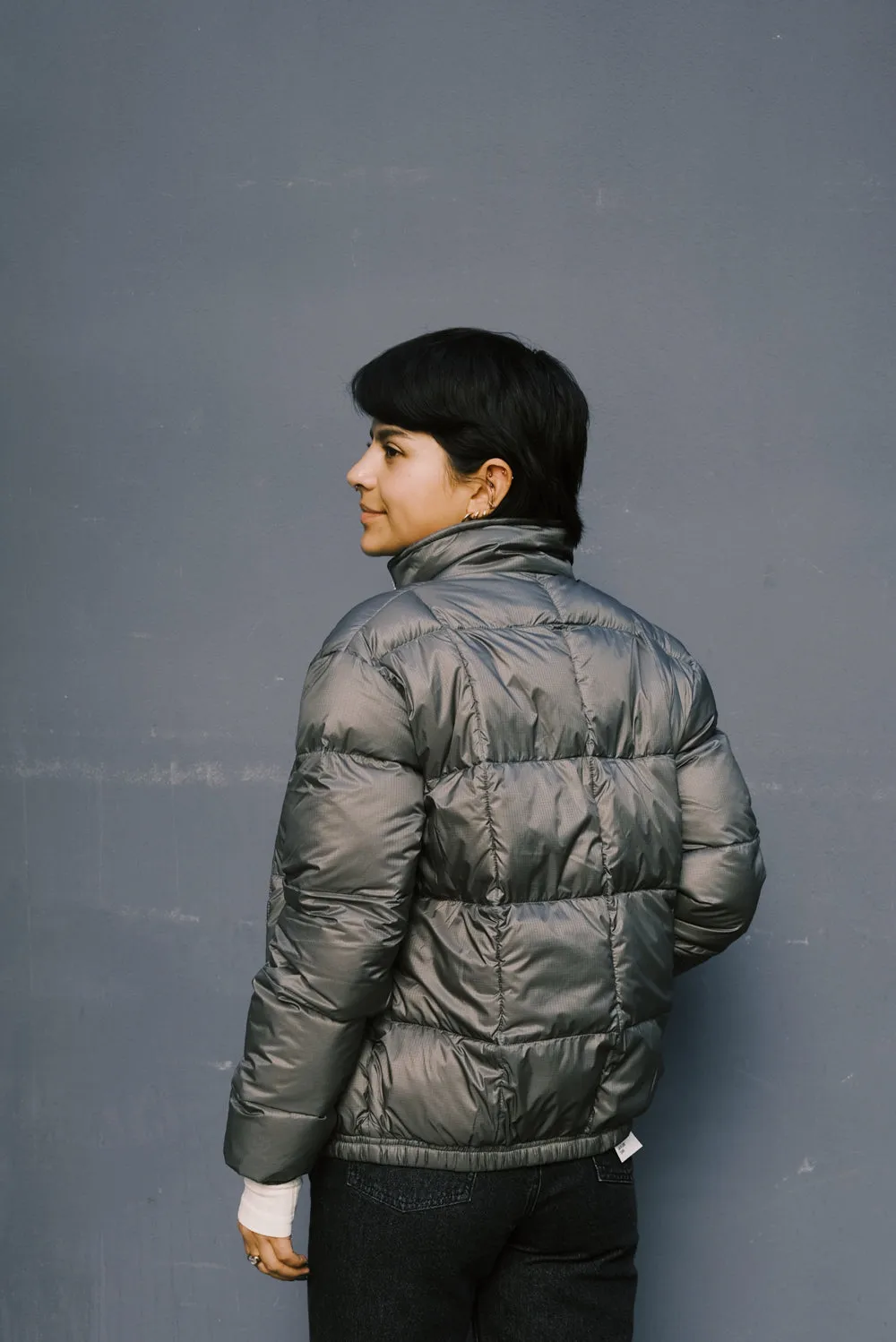 puffer jacket - anil - green