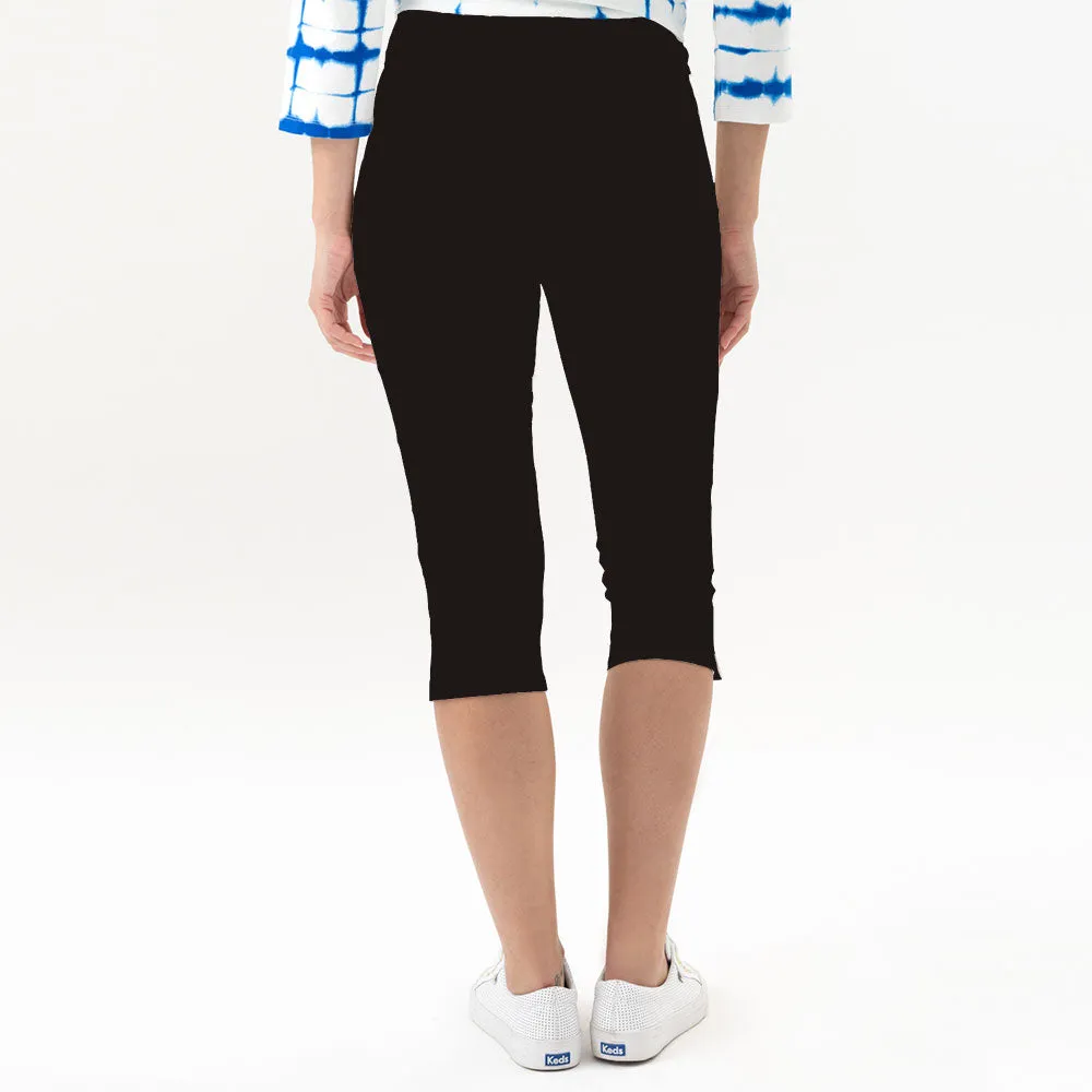 Renuar Lux Tencel Crop Pants - Black FINAL SALE