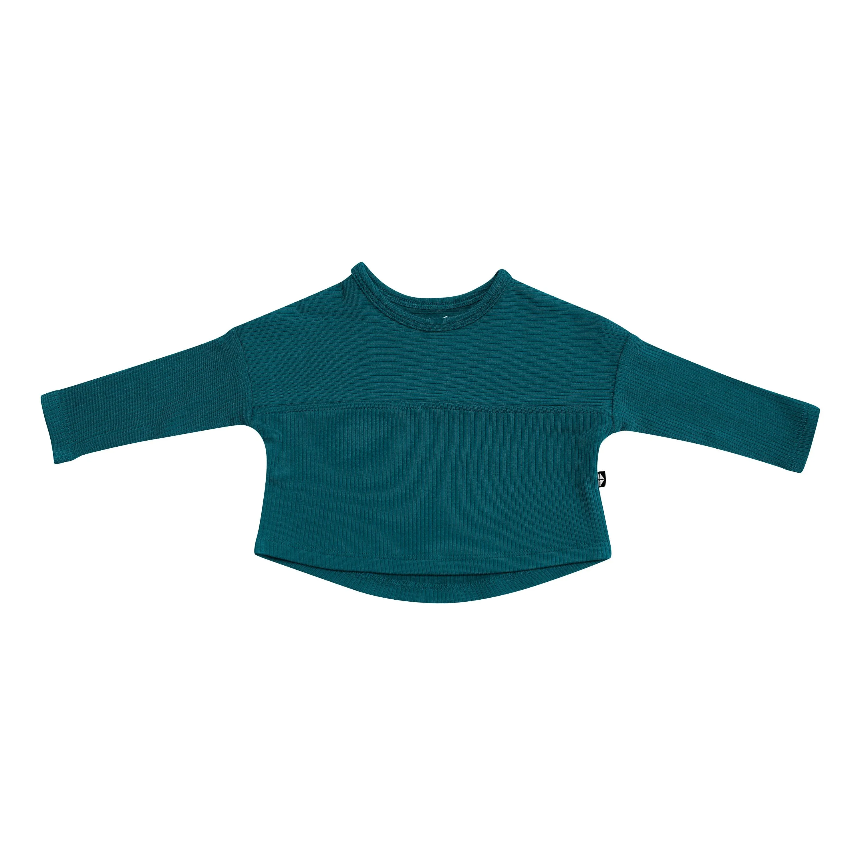 Ribbed Drop Shoulder Top in Loch