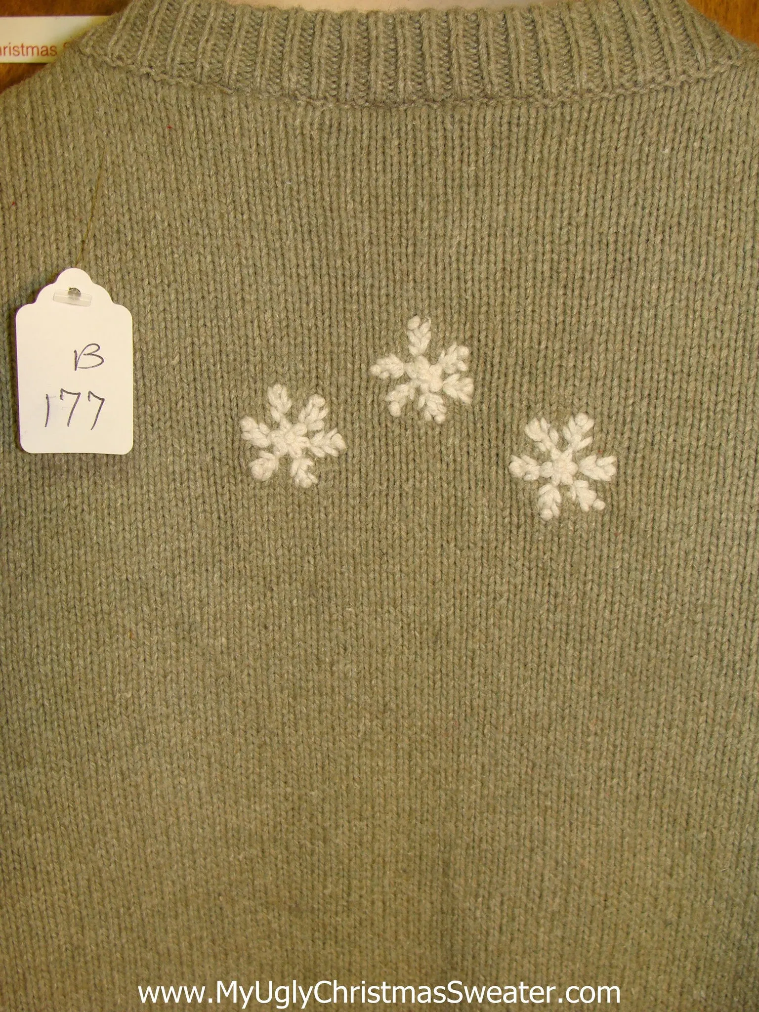 Sage Green Hottie Guy Ugly Christmas Sweater