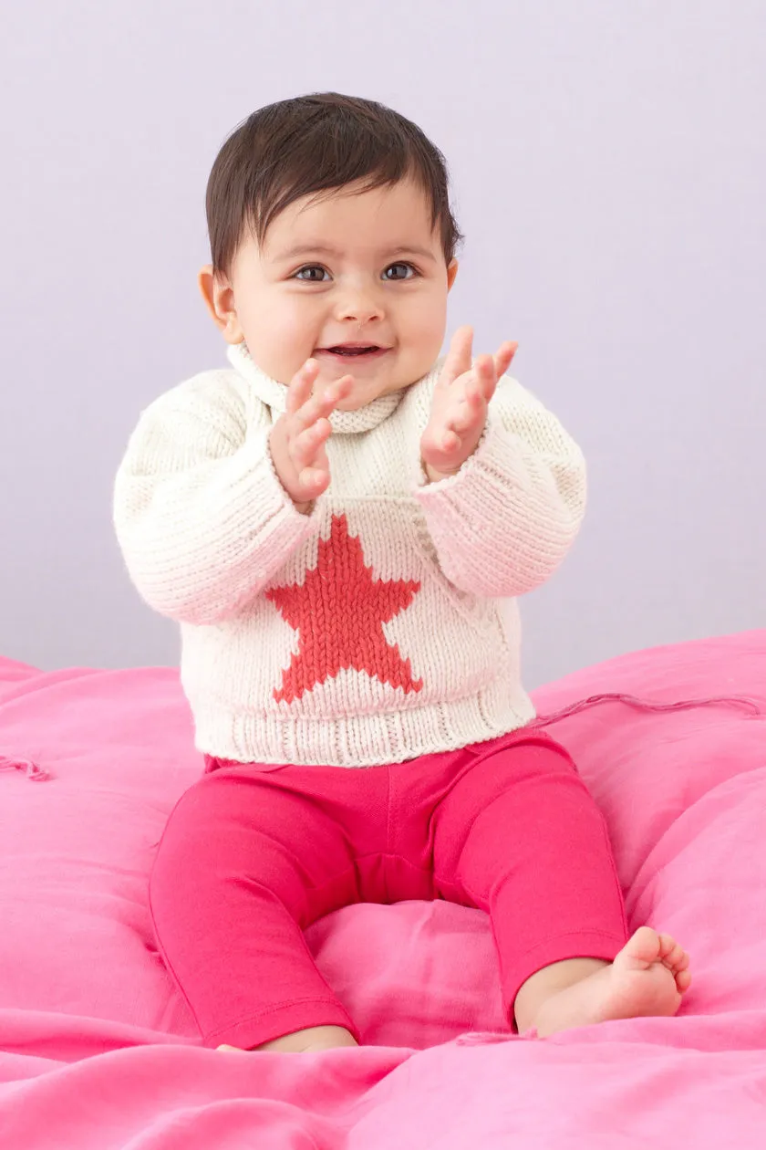Star Baby Sweater Pattern (Knit)