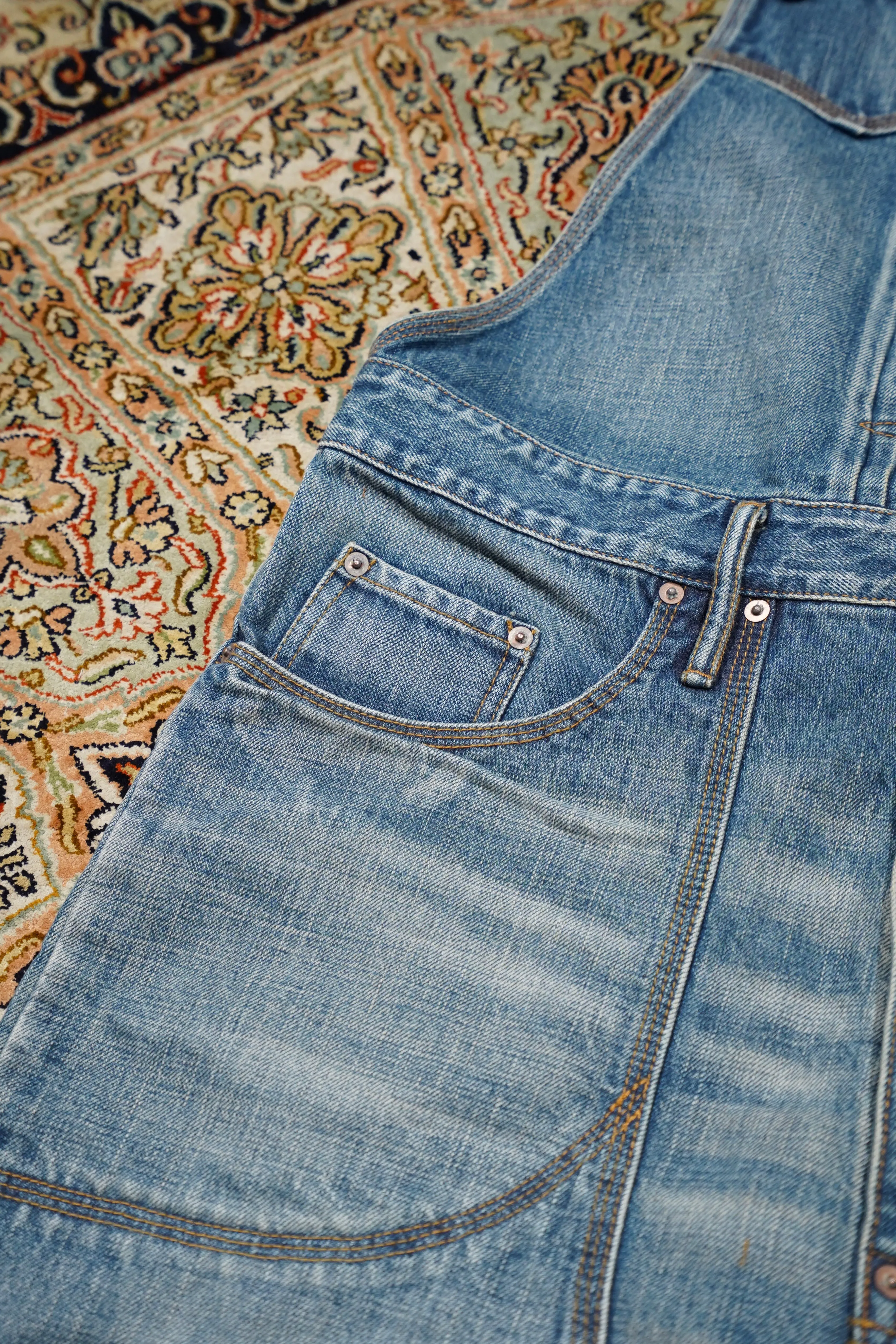 SUGARHILL FADED DENIM OVERALL