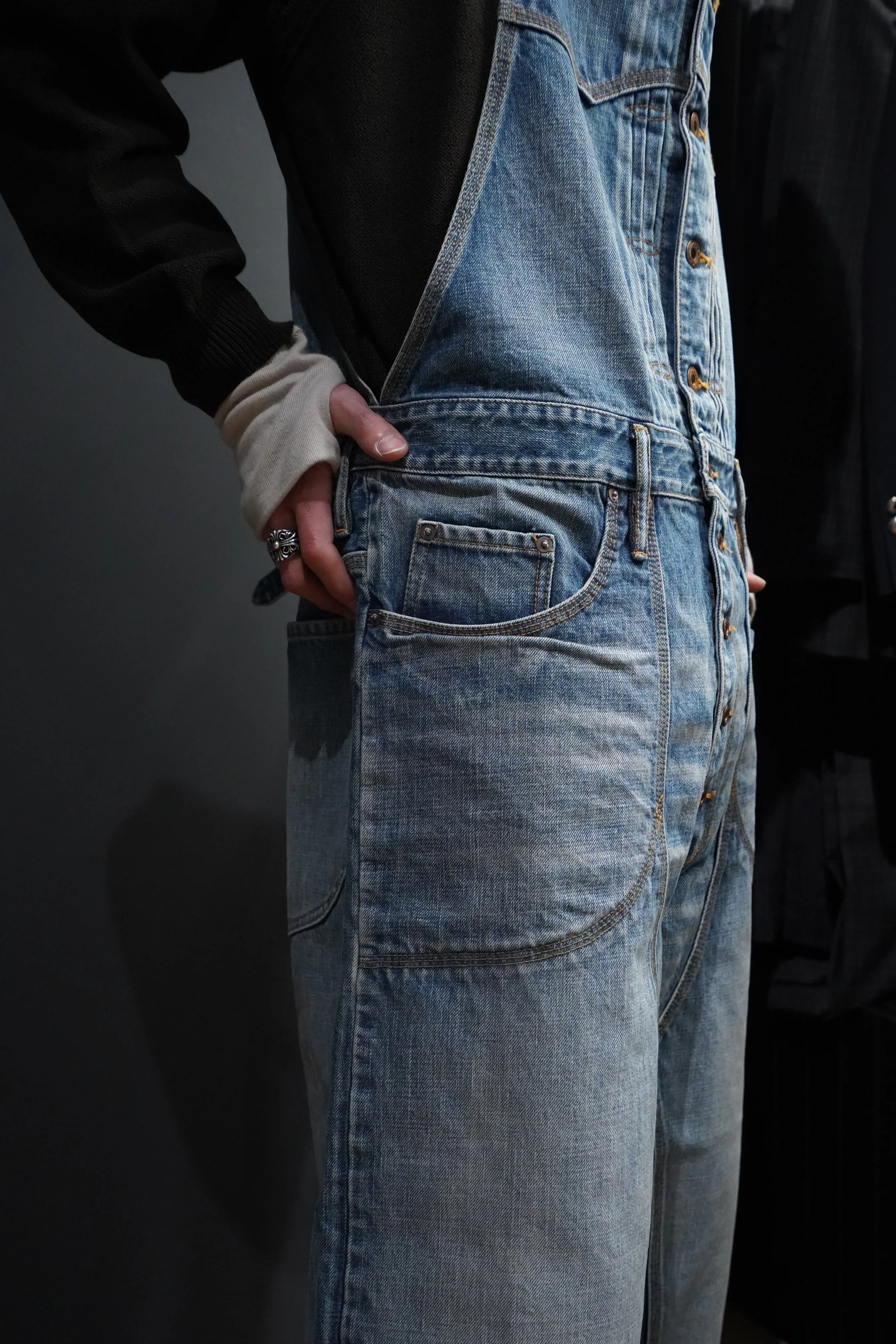 SUGARHILL FADED DENIM OVERALL