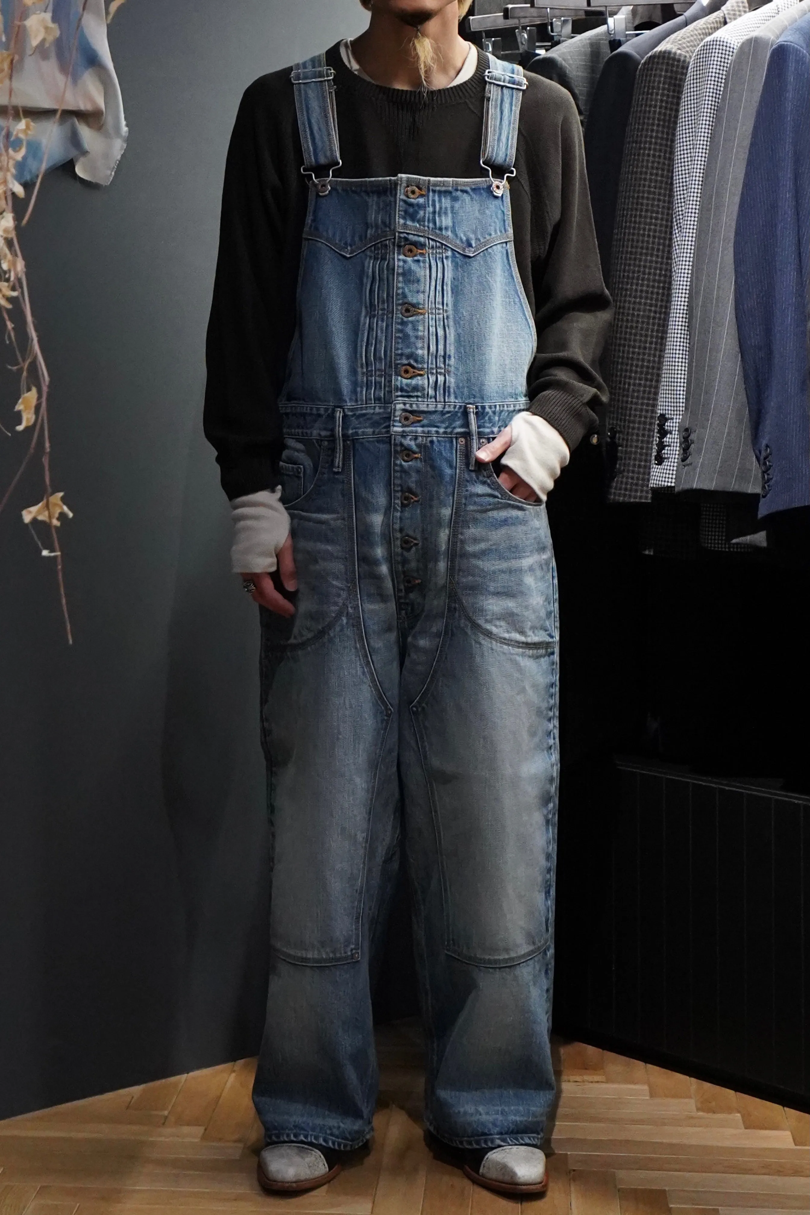 SUGARHILL FADED DENIM OVERALL