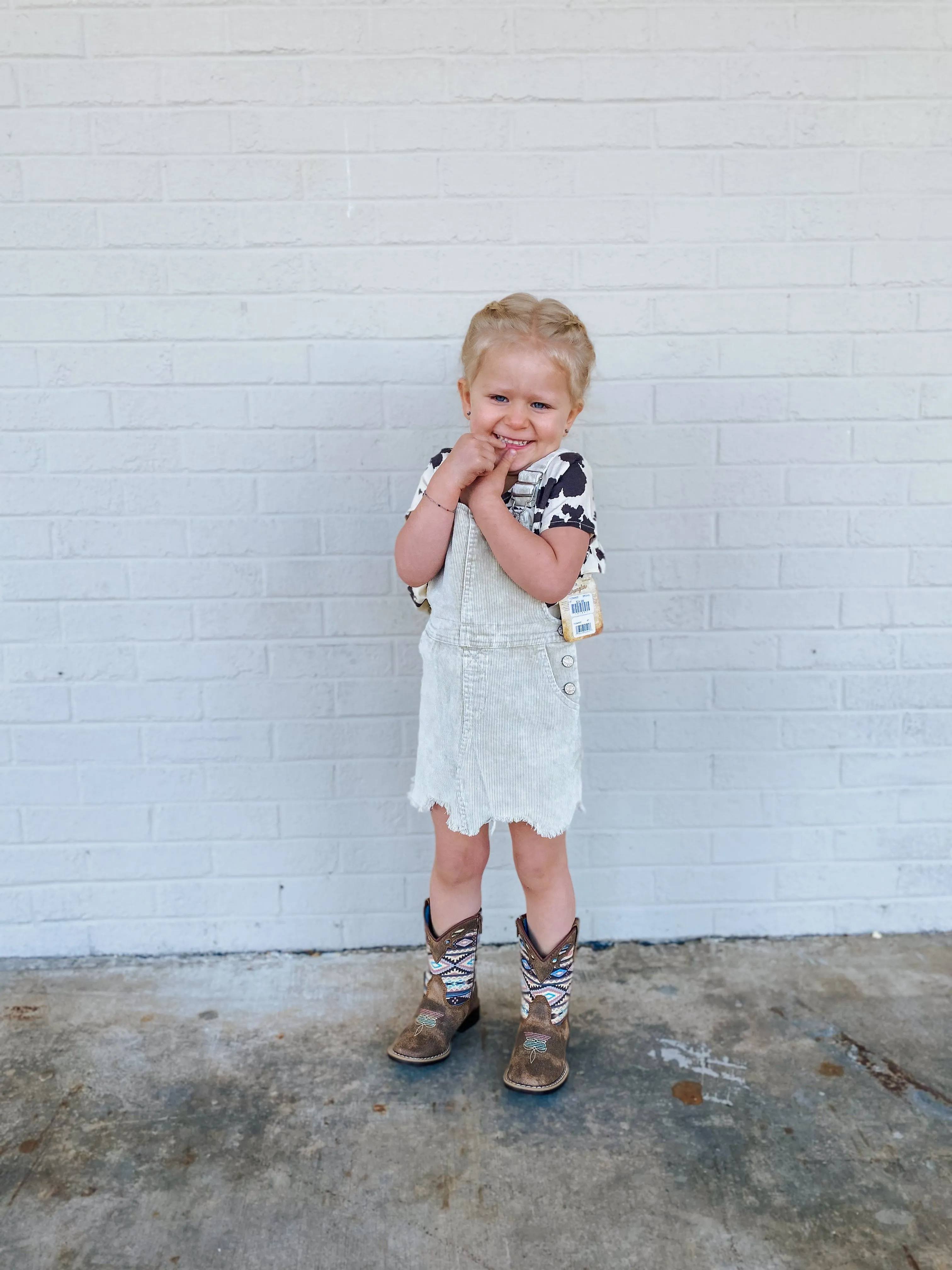 Taupe Youth Overall Skirt